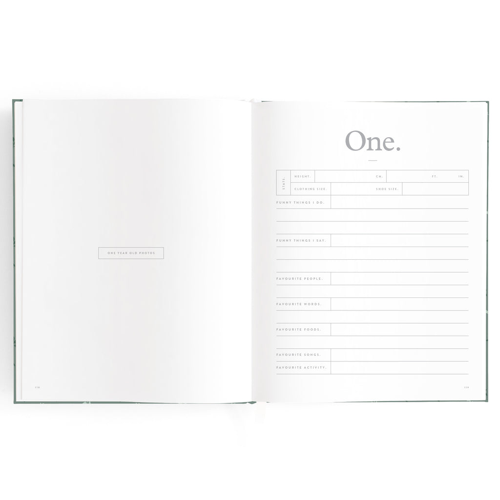 Fox & Fallow Baby Book - Pine
