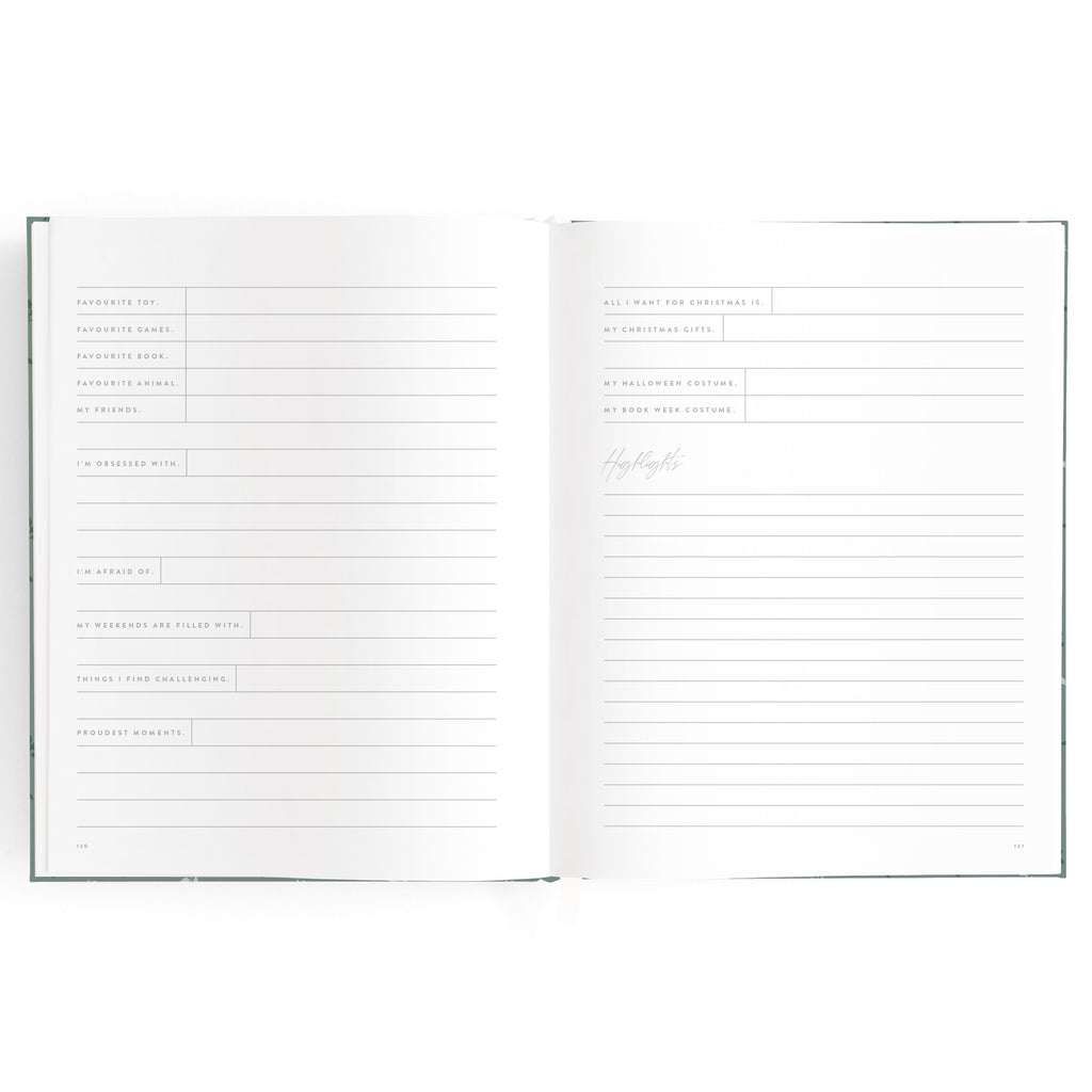Fox & Fallow Baby Book - Pine