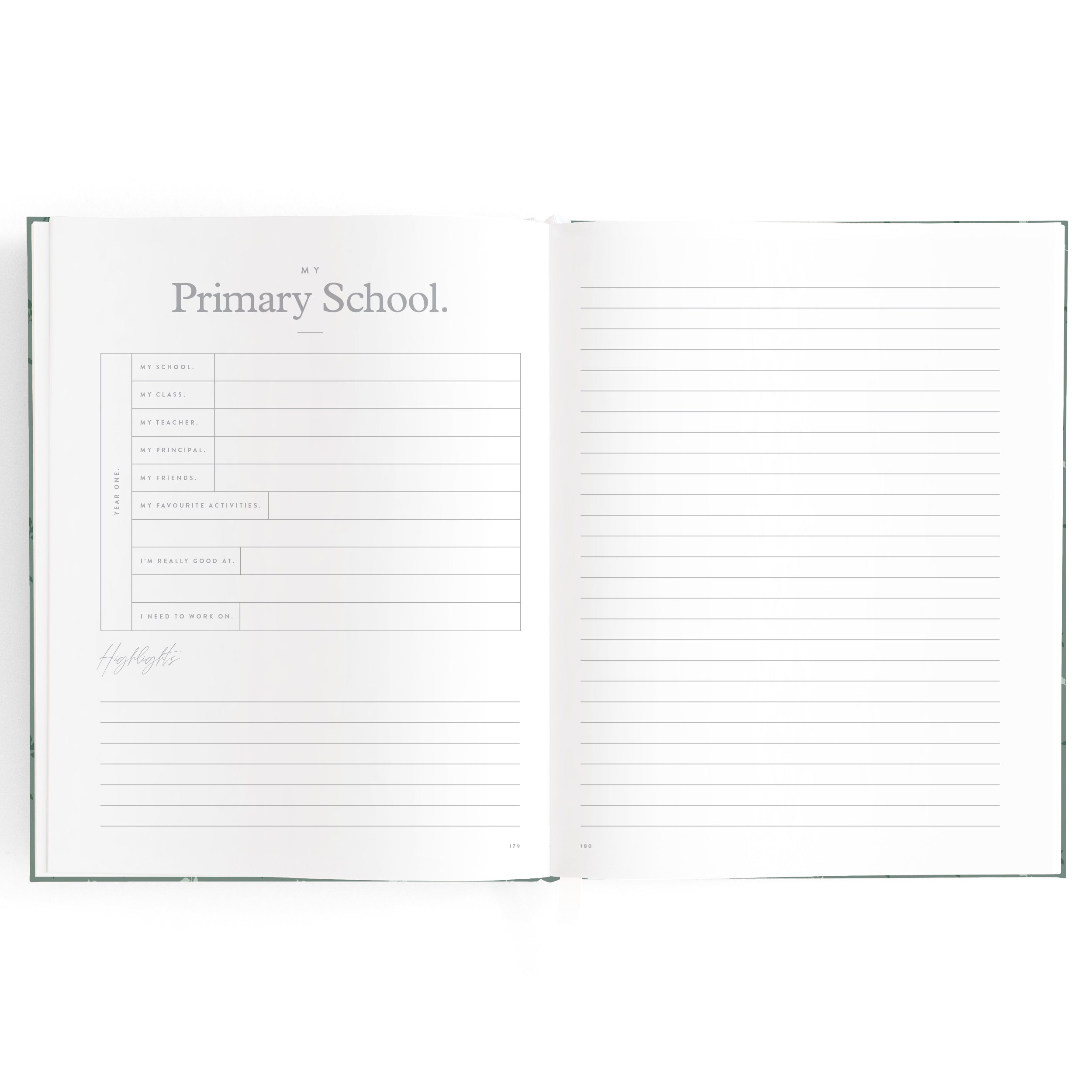 Fox & Fallow Baby Book - Pine