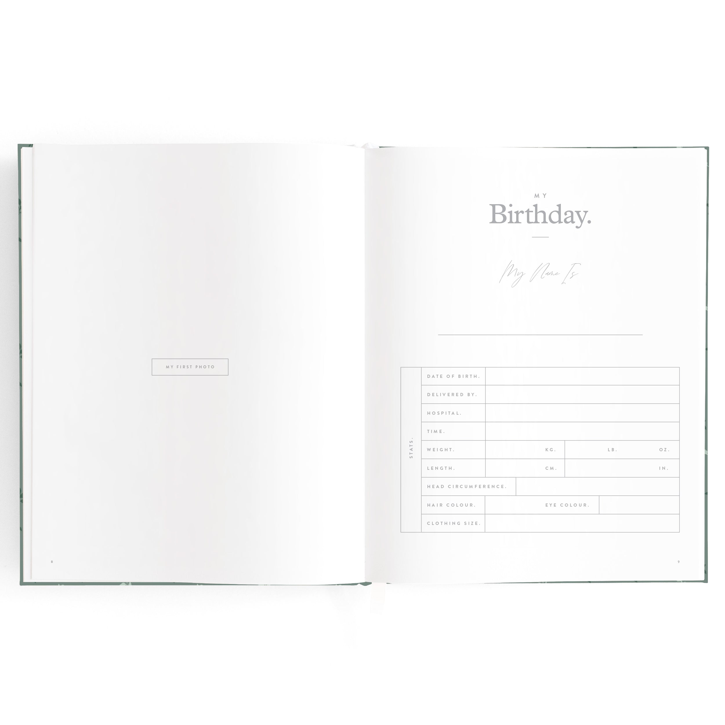 Fox & Fallow Baby Book - Pine
