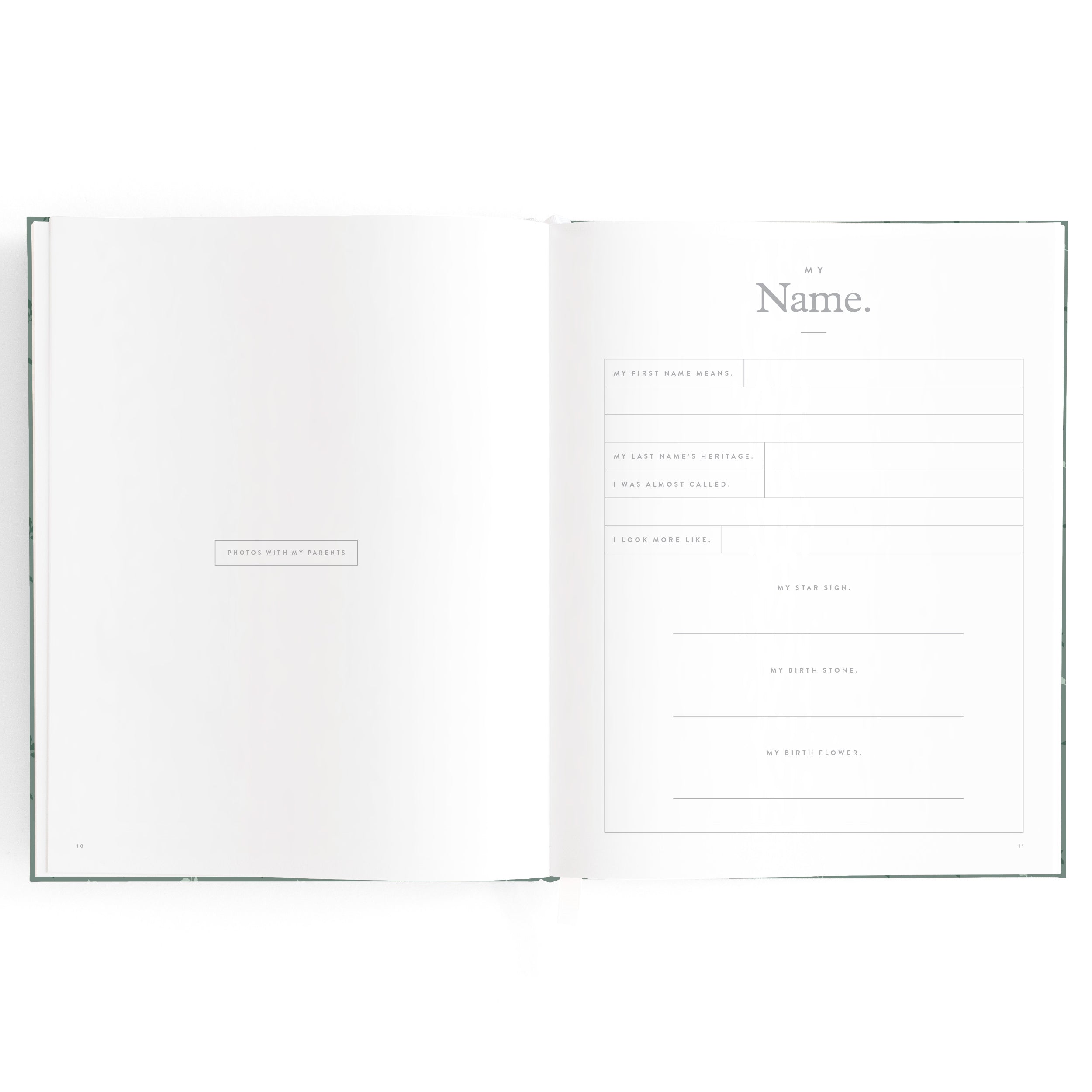 Fox & Fallow Baby Book - Pine