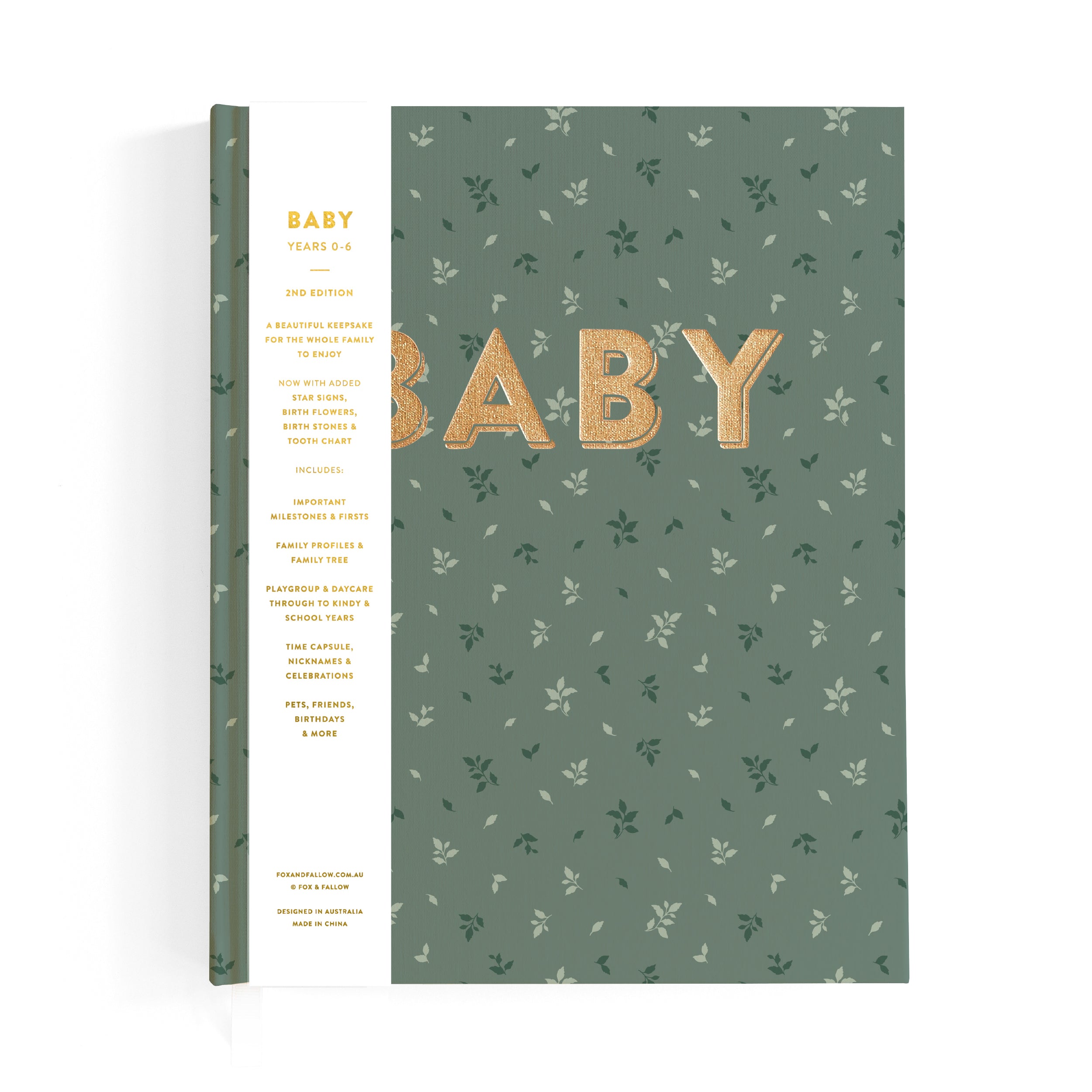 Fox & Fallow Baby Book - Pine