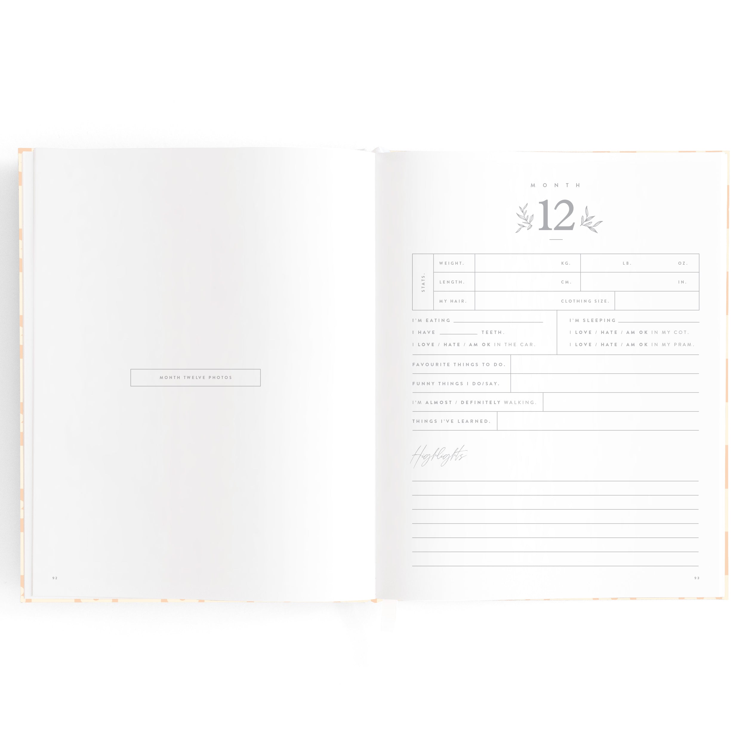 Fox & Fallow Baby Book - Daisy Grid