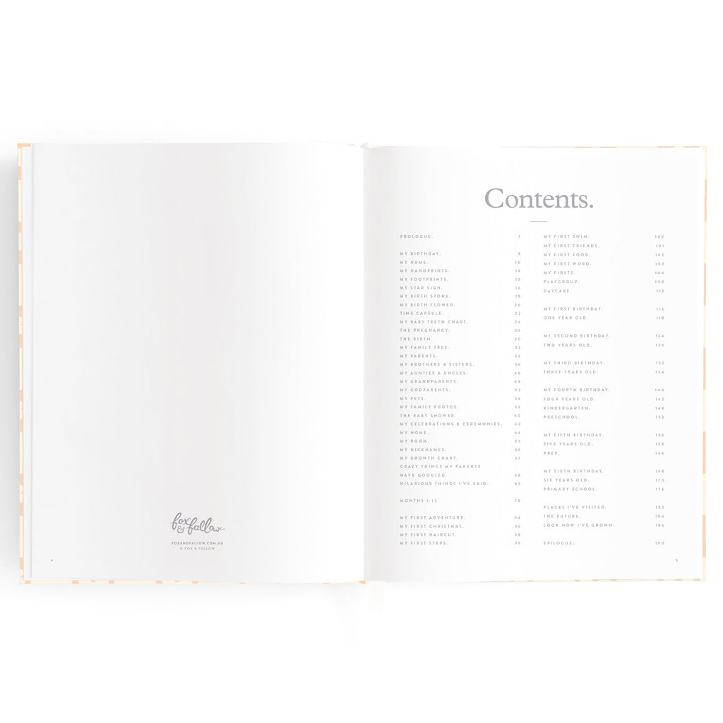 Fox & Fallow Baby Book - Daisy Grid