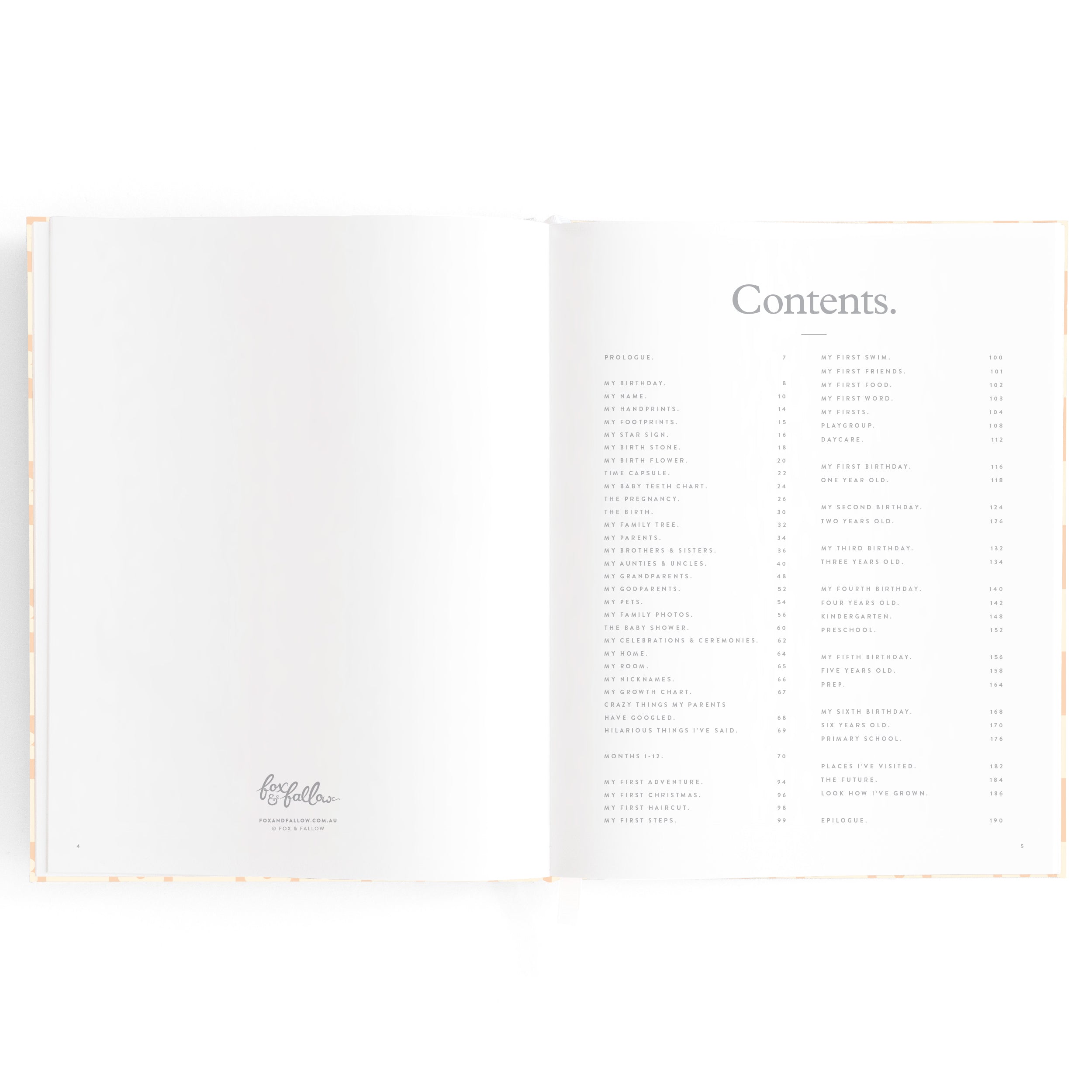 Fox & Fallow Baby Book - Daisy Grid