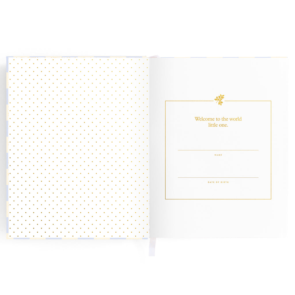 Fox & Fallow Baby Book - Blue Check