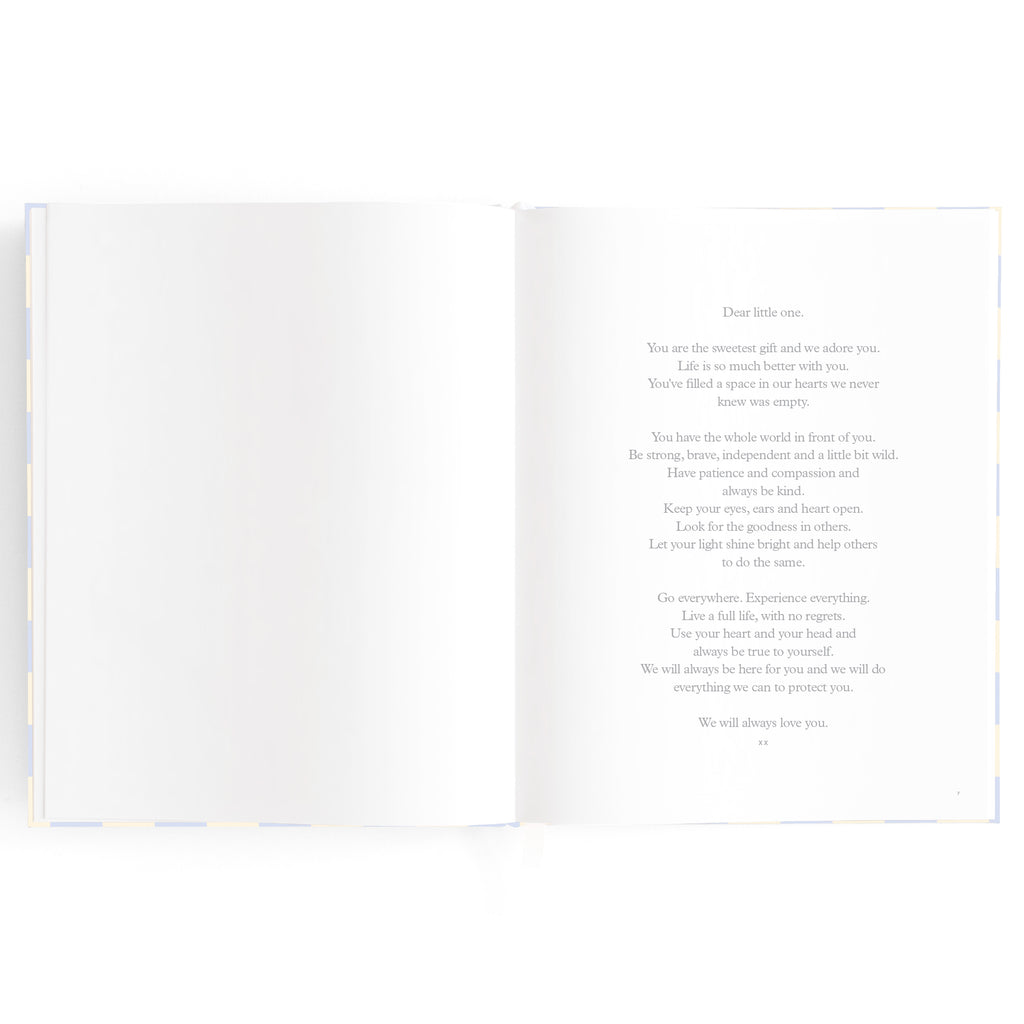 Fox & Fallow Baby Book - Blue Check