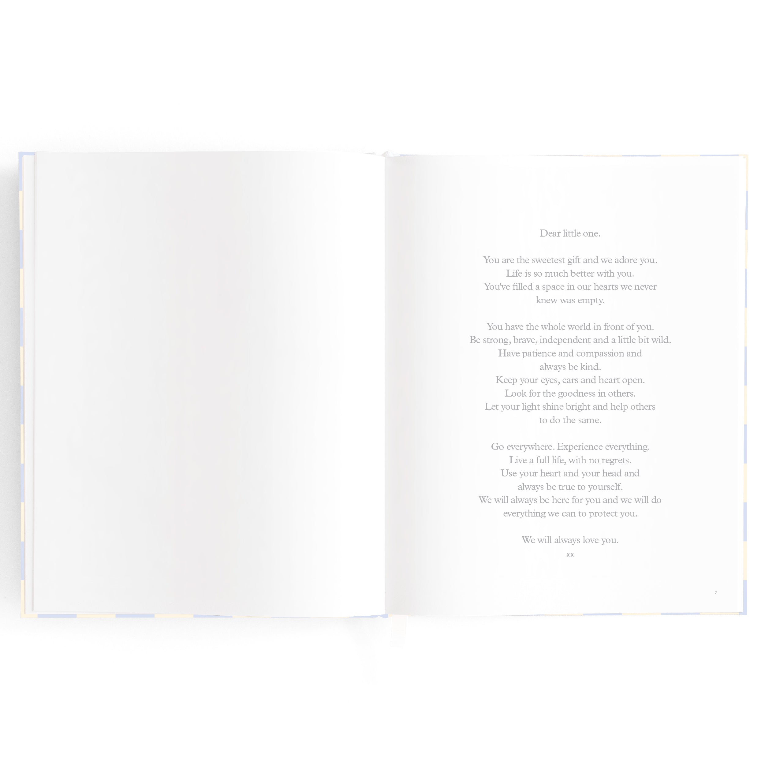 Fox & Fallow Baby Book - Blue Check