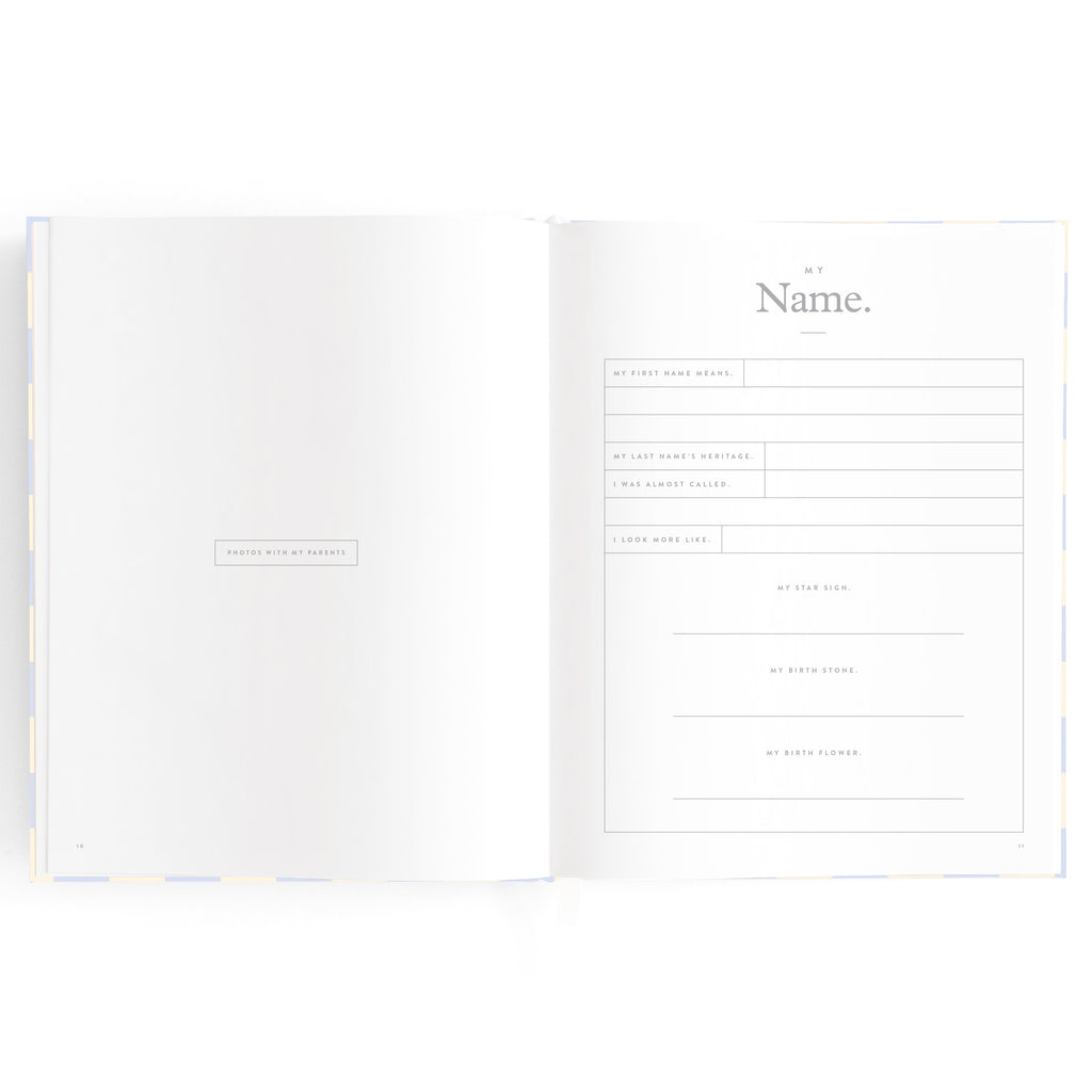 Fox & Fallow Baby Book - Blue Check