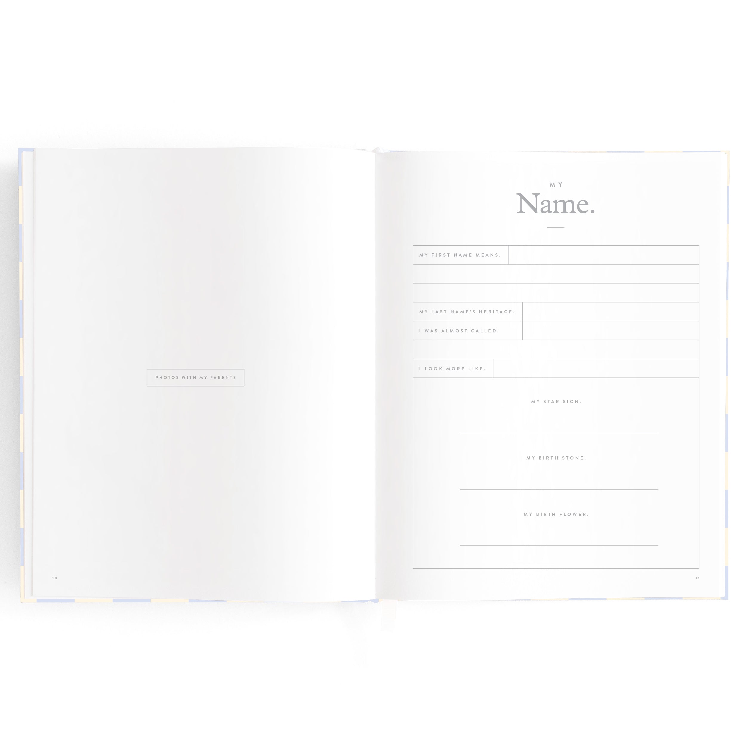 Fox & Fallow Baby Book - Blue Check