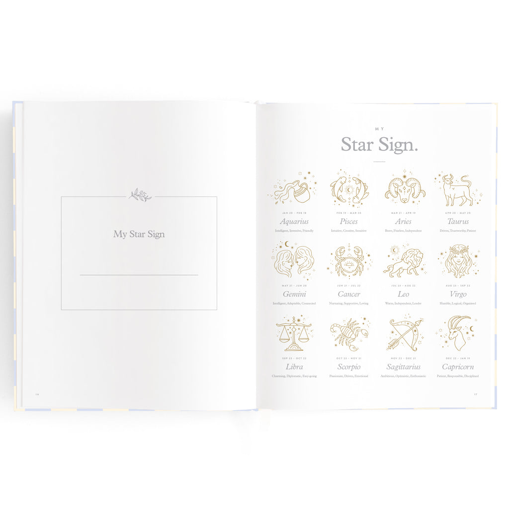 Fox & Fallow Baby Book - Blue Check