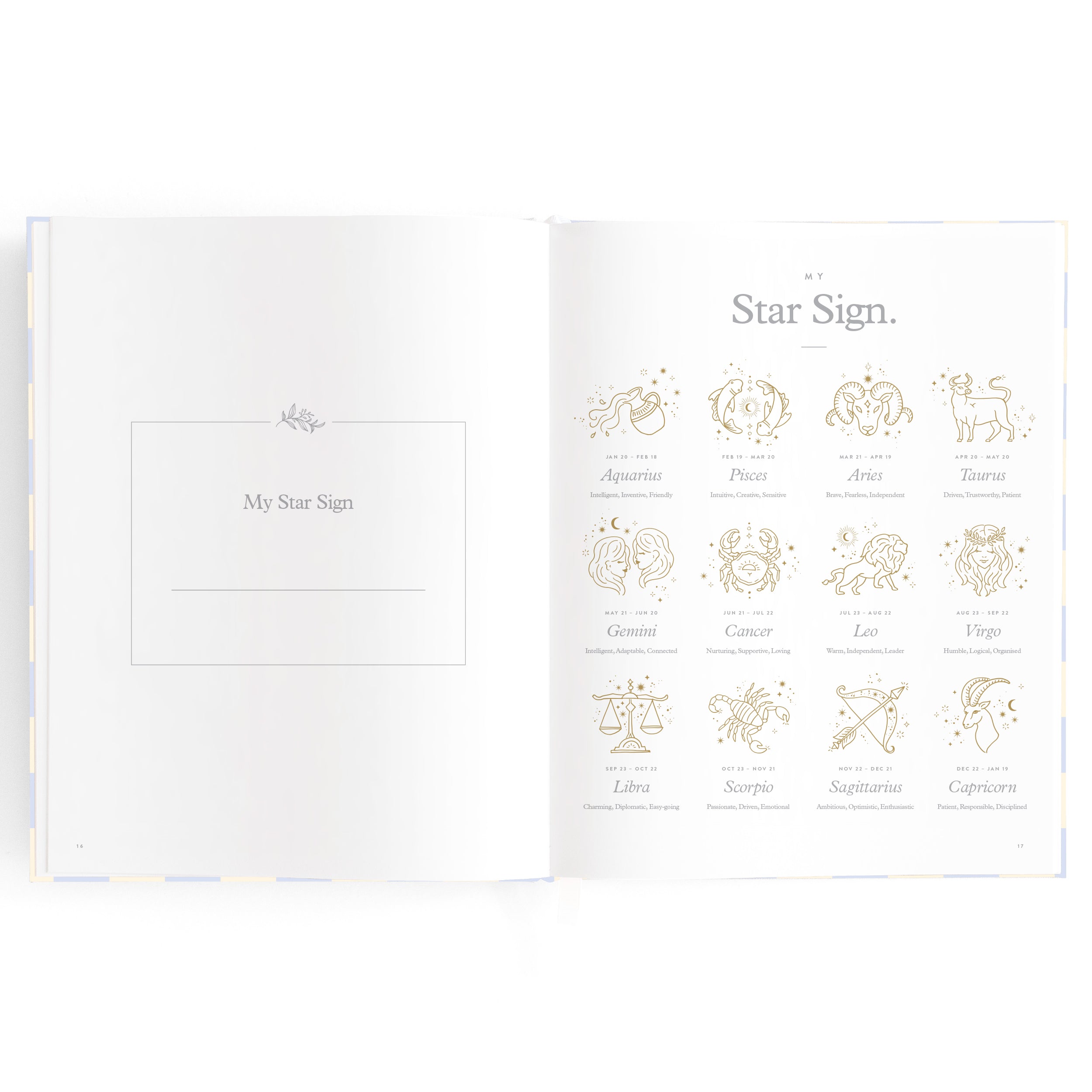 Fox & Fallow Baby Book - Blue Check