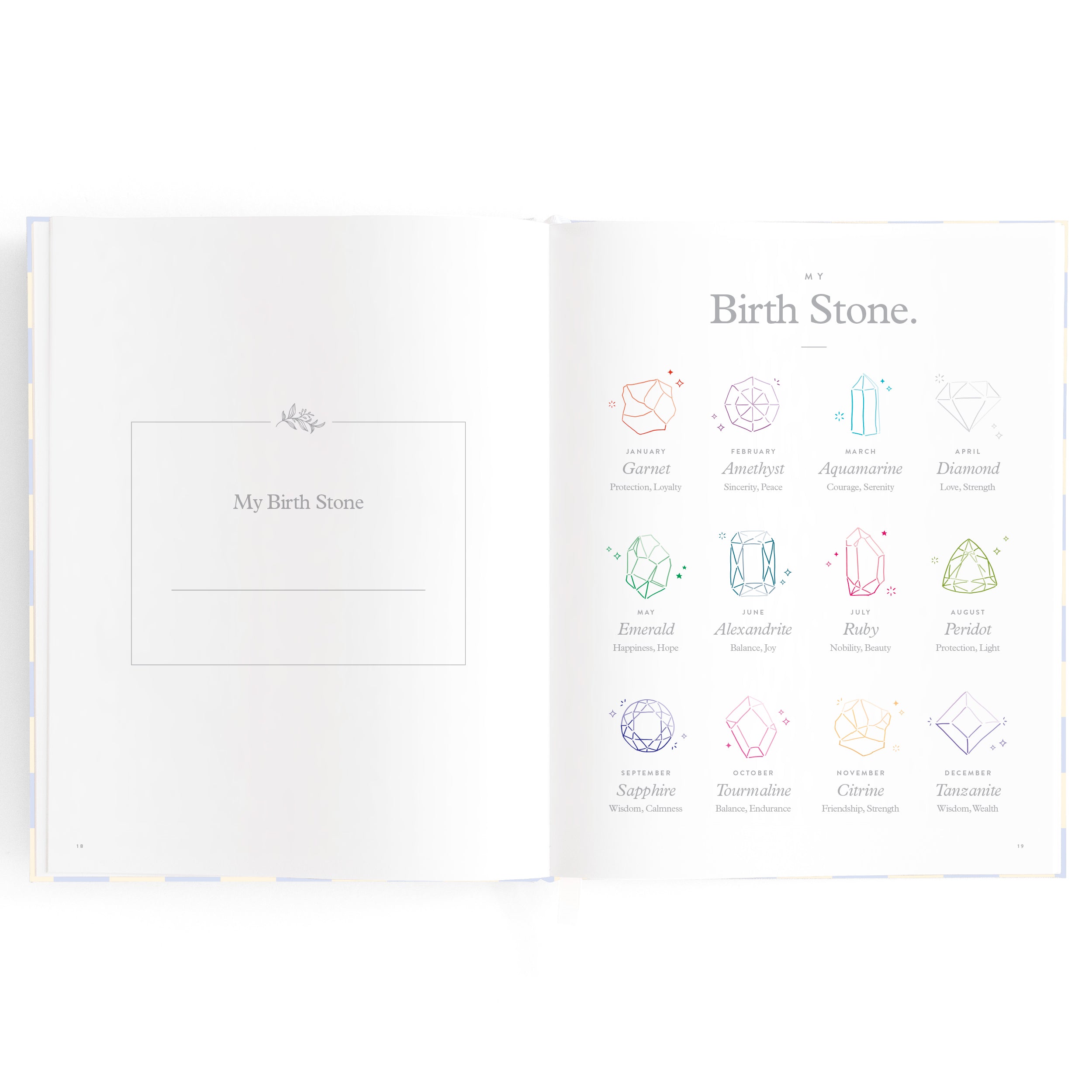 Fox & Fallow Baby Book - Blue Check (Boxed)