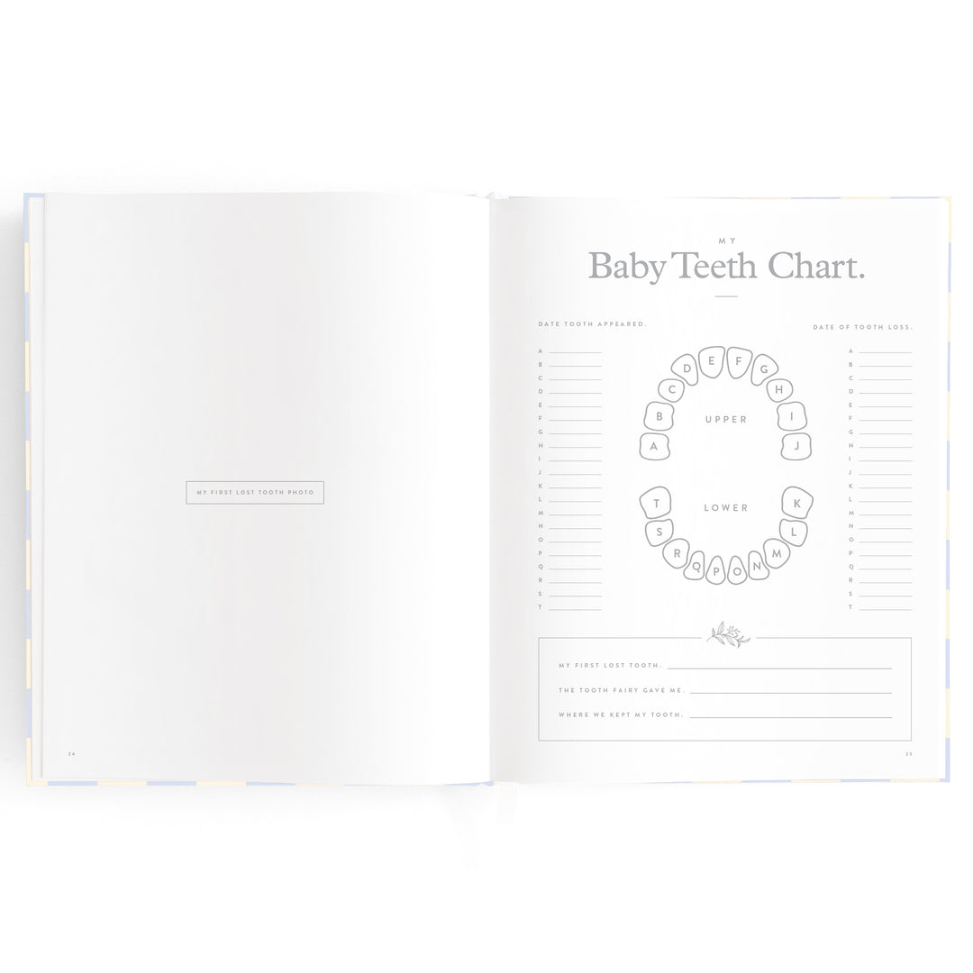Fox & Fallow Baby Book - Blue Check