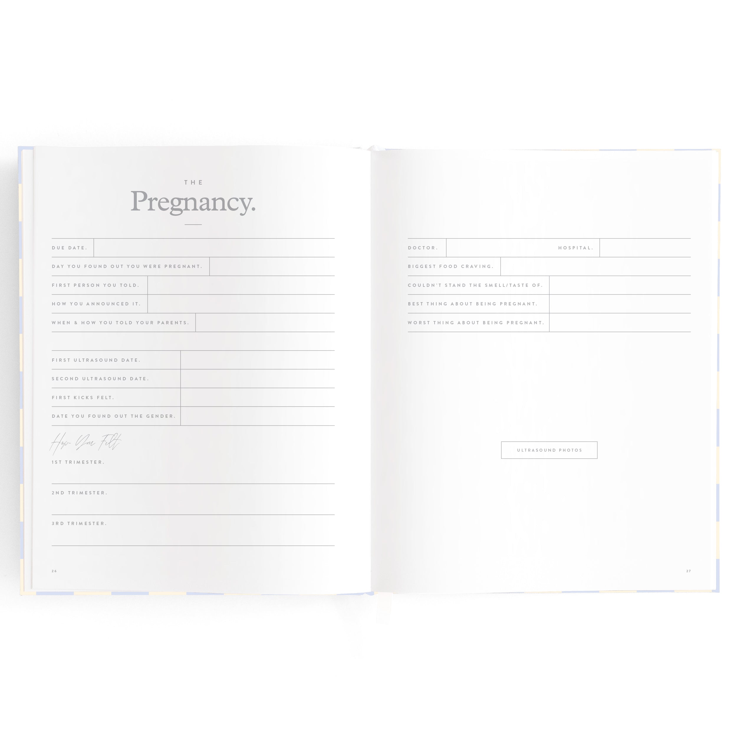 Fox & Fallow Baby Book - Blue Check