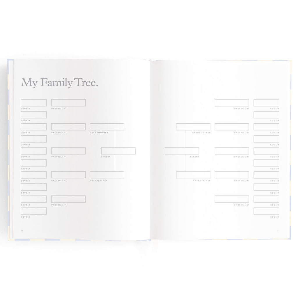 Fox & Fallow Baby Book - Blue Check