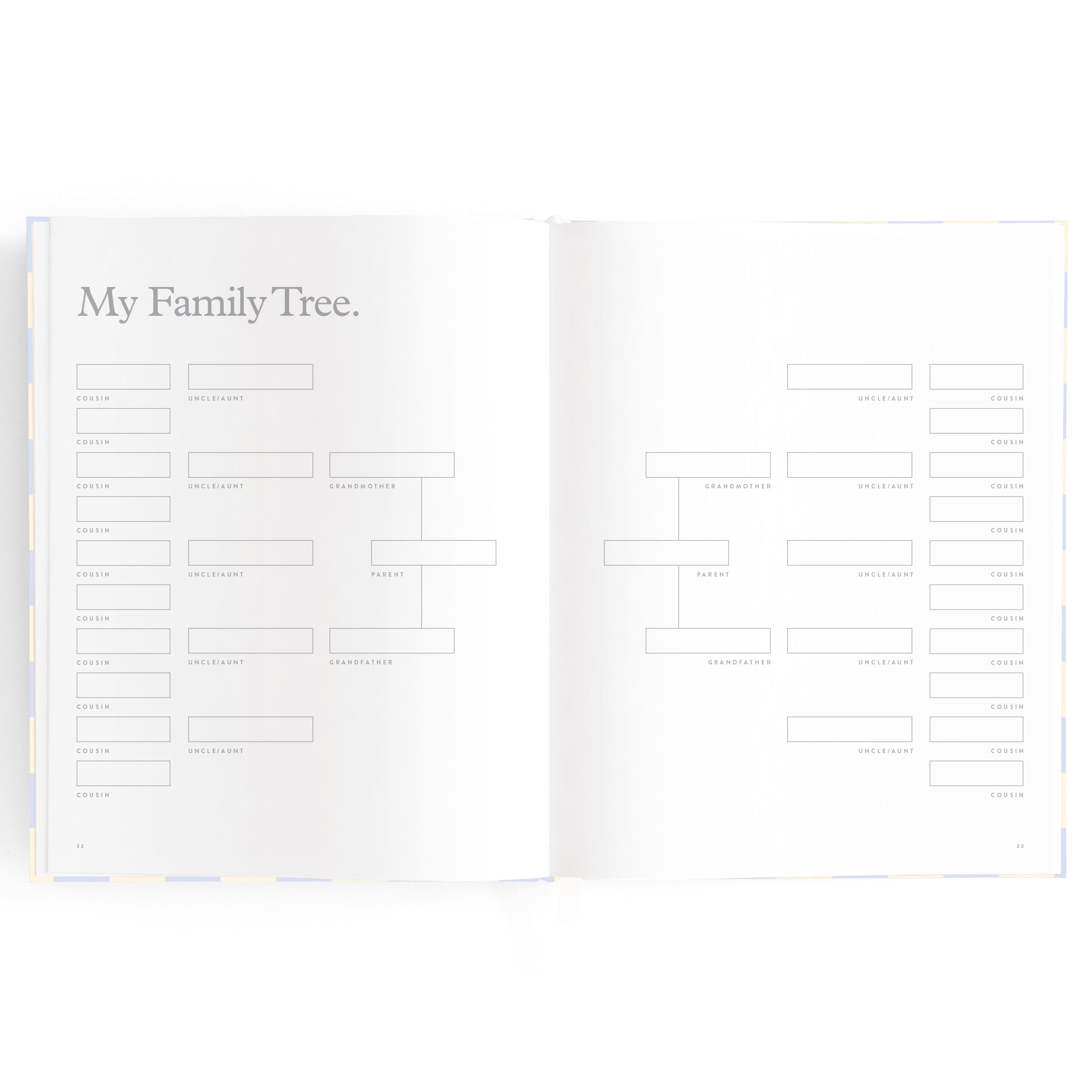 Fox & Fallow Baby Book - Blue Check