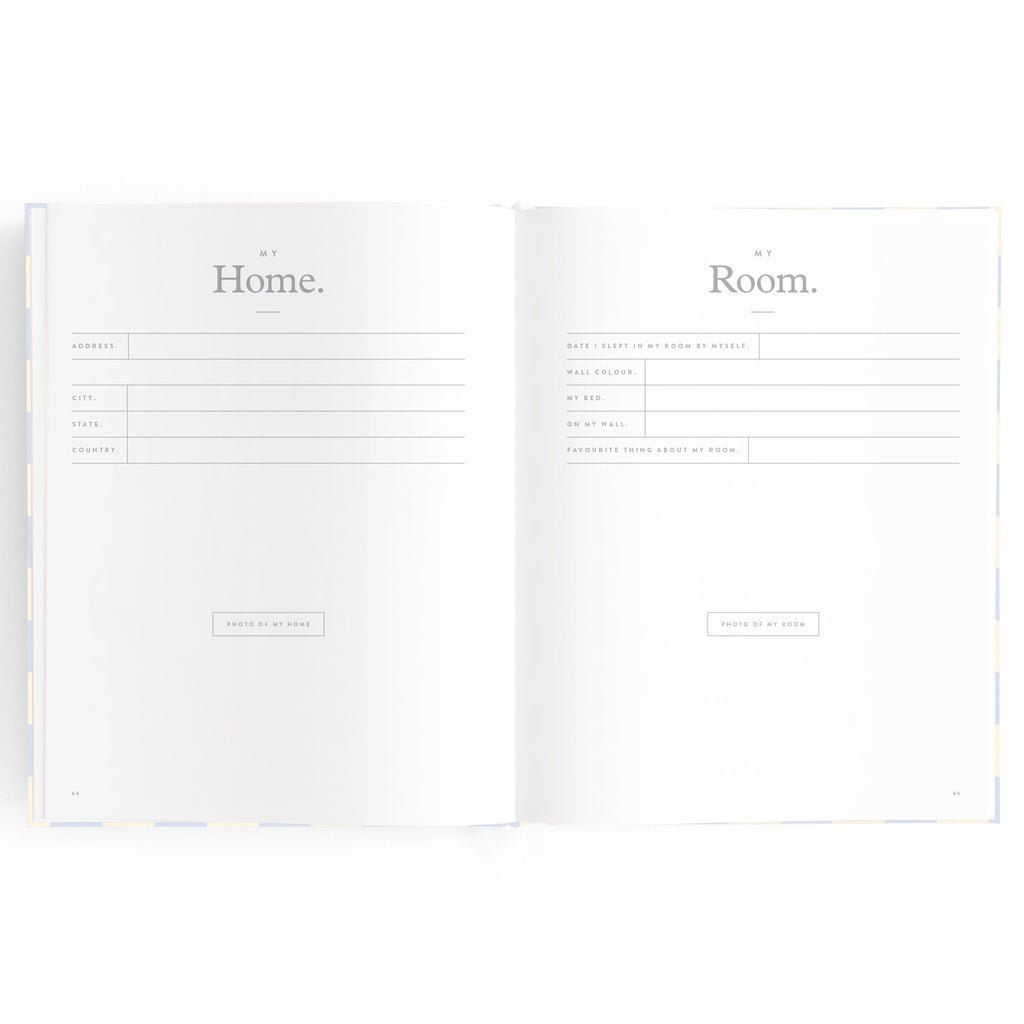 Fox & Fallow Baby Book - Blue Check