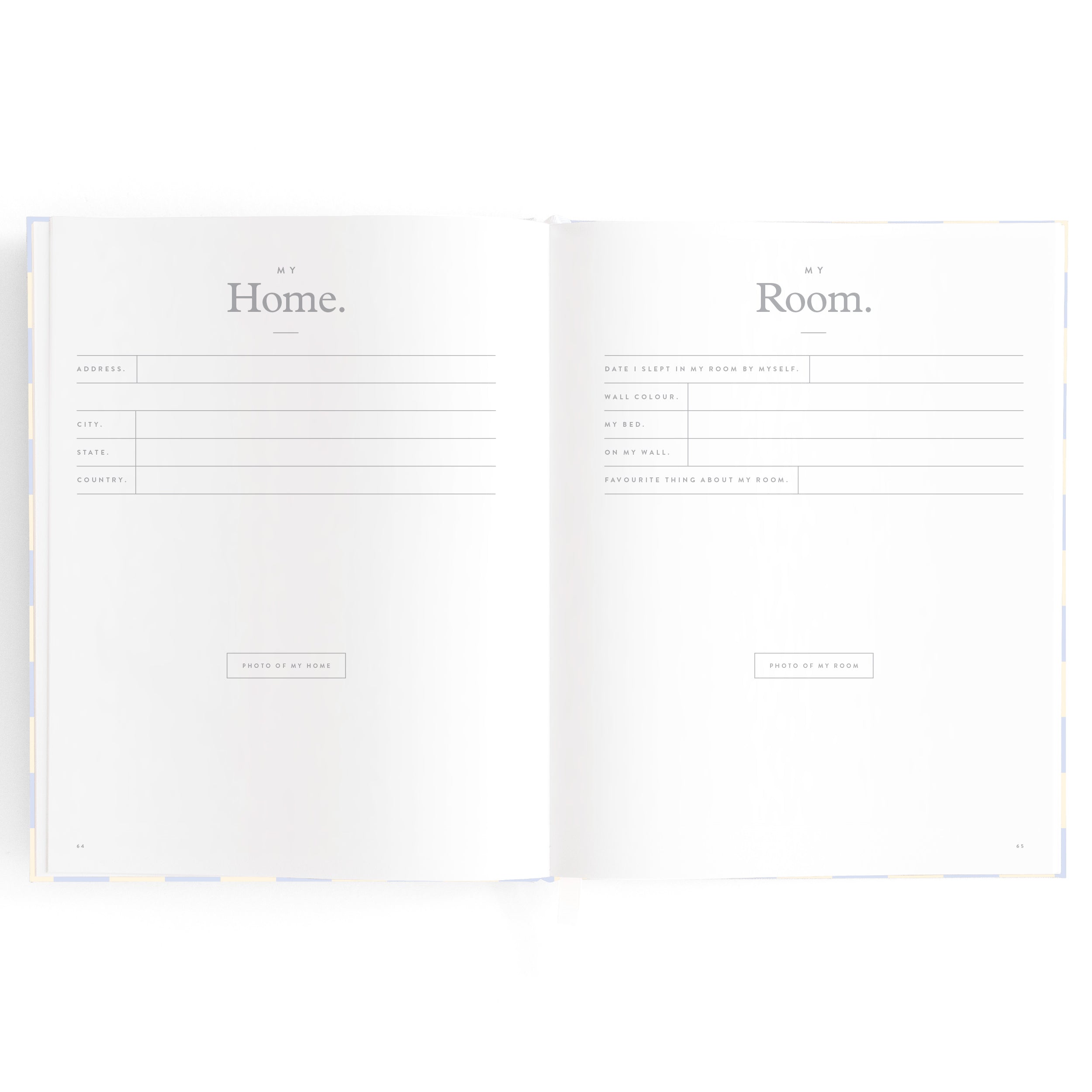 Fox & Fallow Baby Book - Blue Check