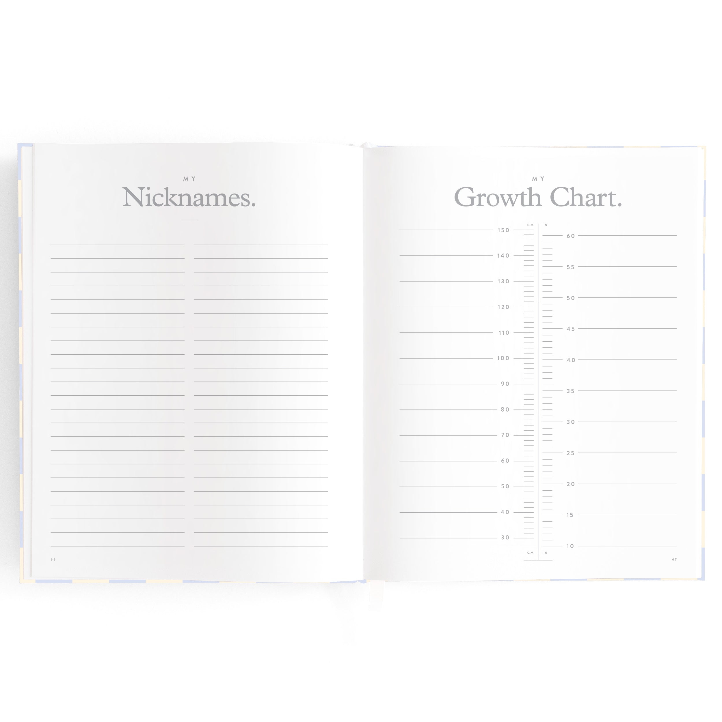 Fox & Fallow Baby Book - Blue Check