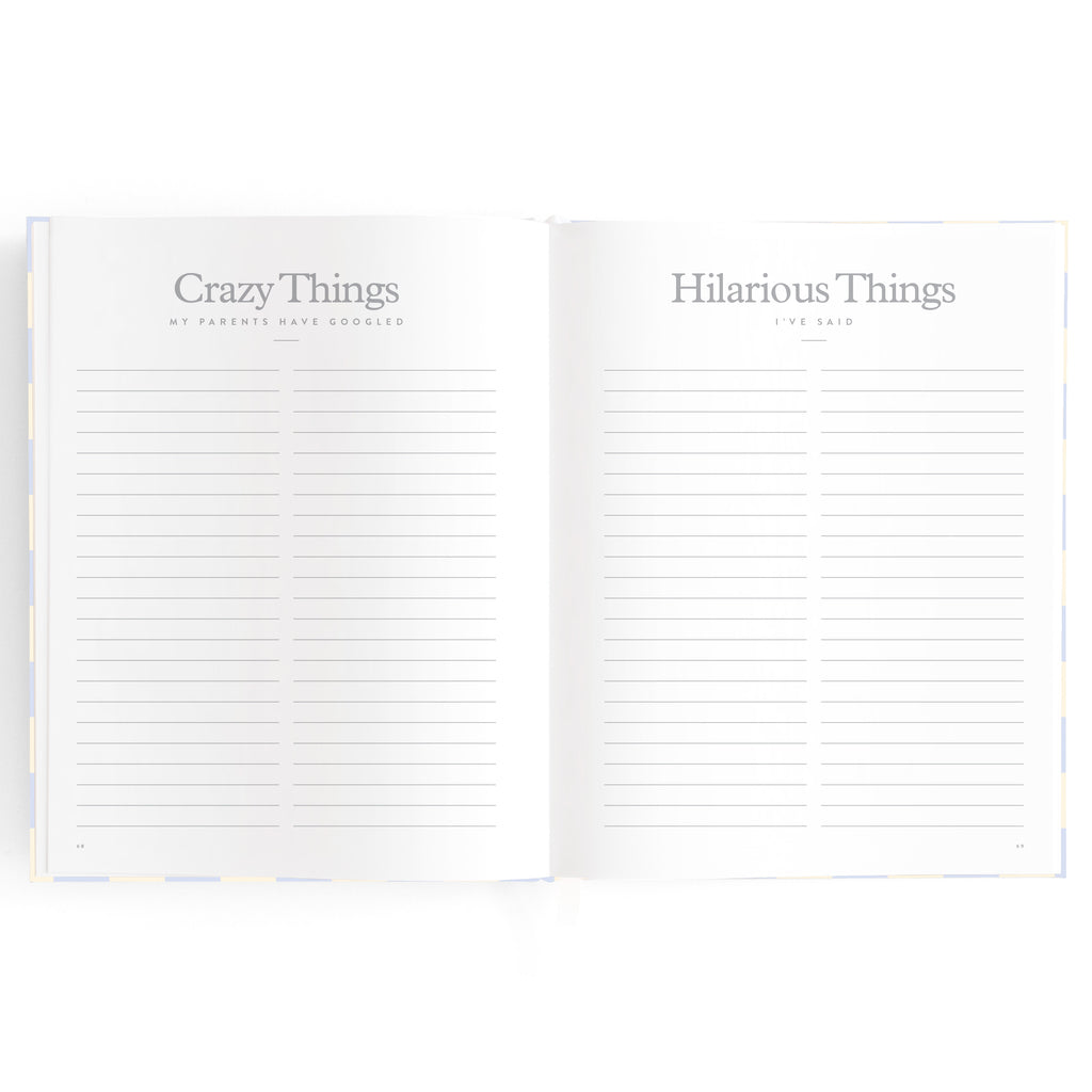 Fox & Fallow Baby Book - Blue Check