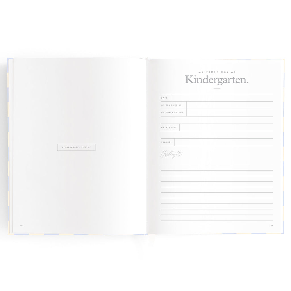 Fox & Fallow Baby Book - Blue Check
