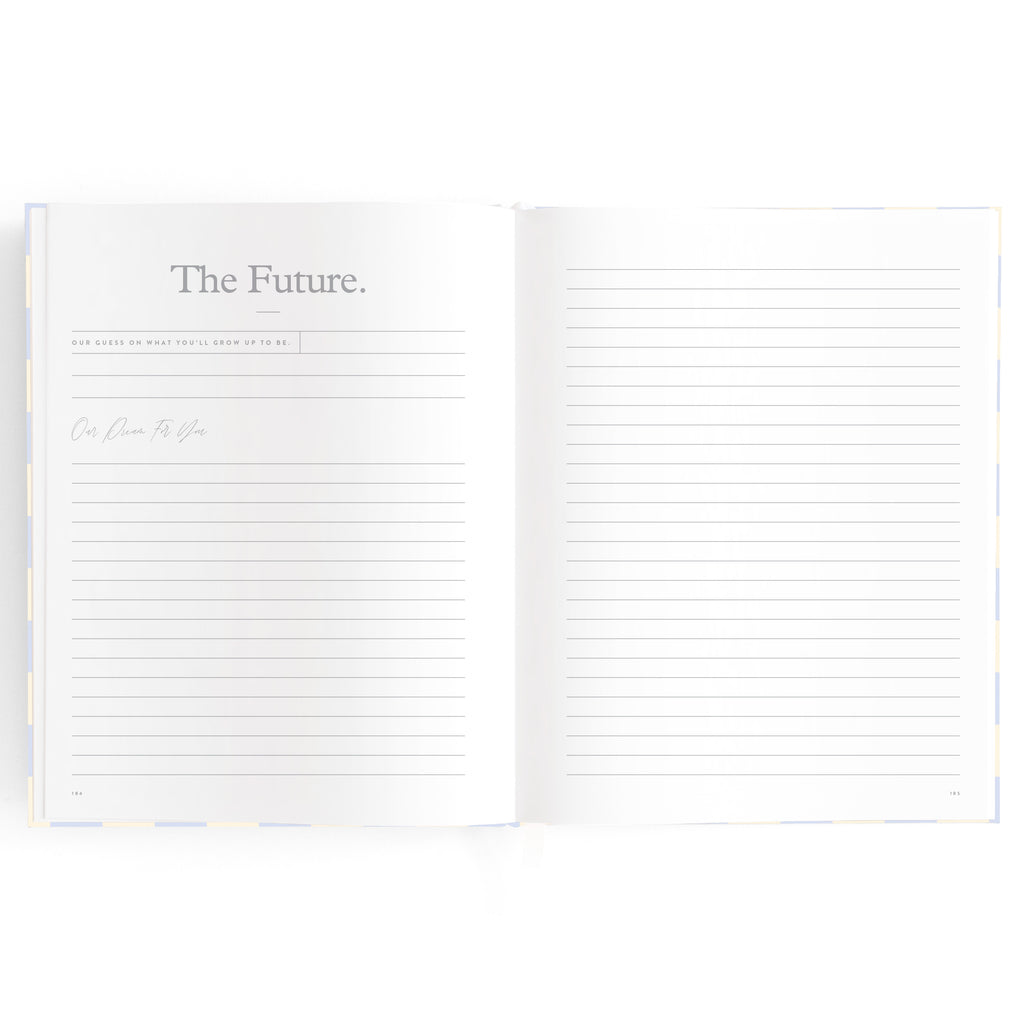 Fox & Fallow Baby Book - Blue Check