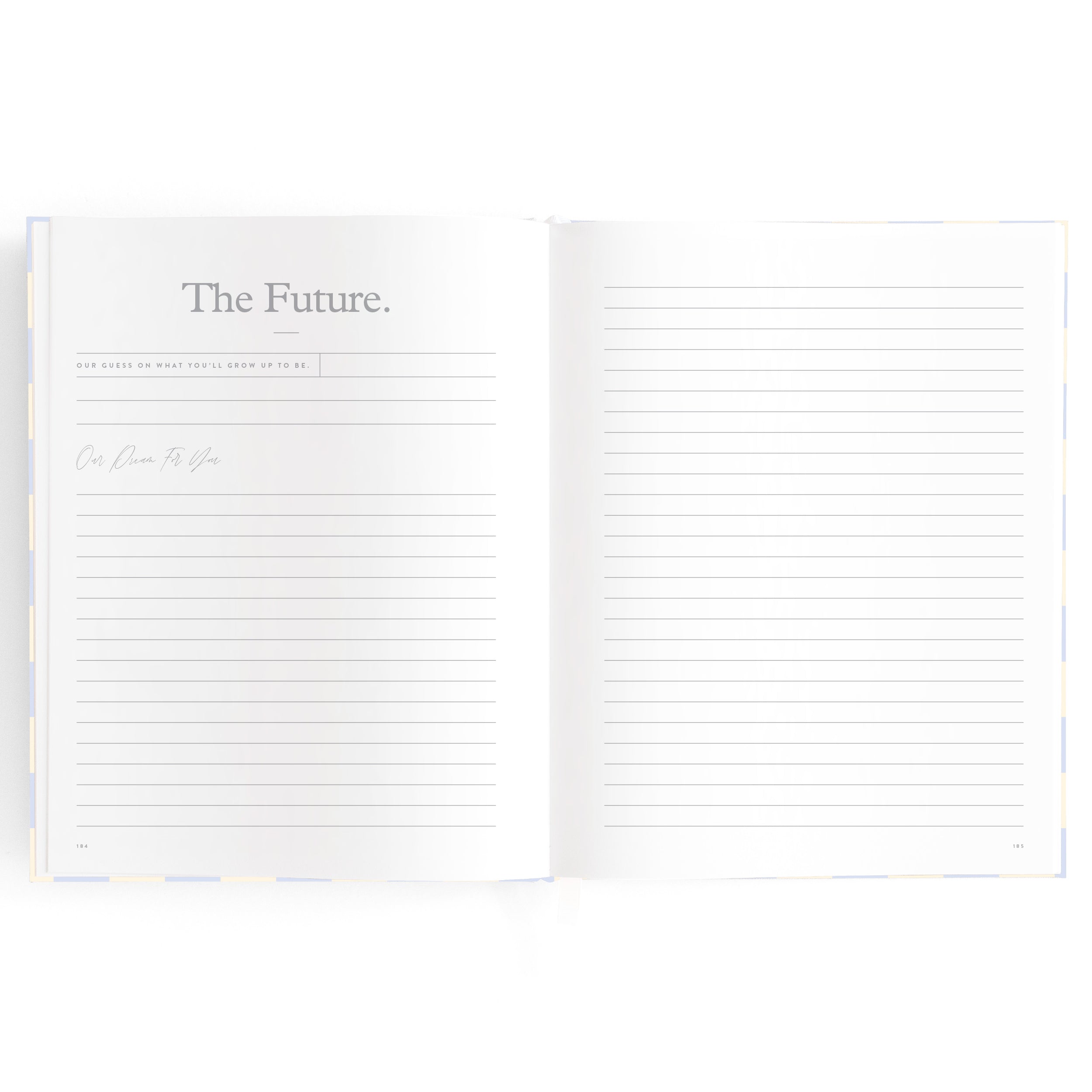 Fox & Fallow Baby Book - Blue Check