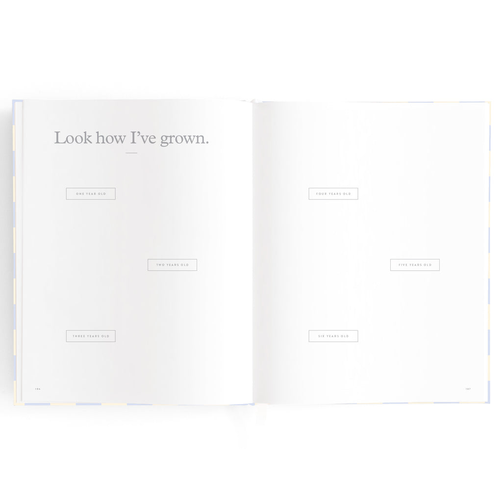 Fox & Fallow Baby Book - Blue Check