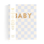 Baby Book - Blue Check (Boxed)