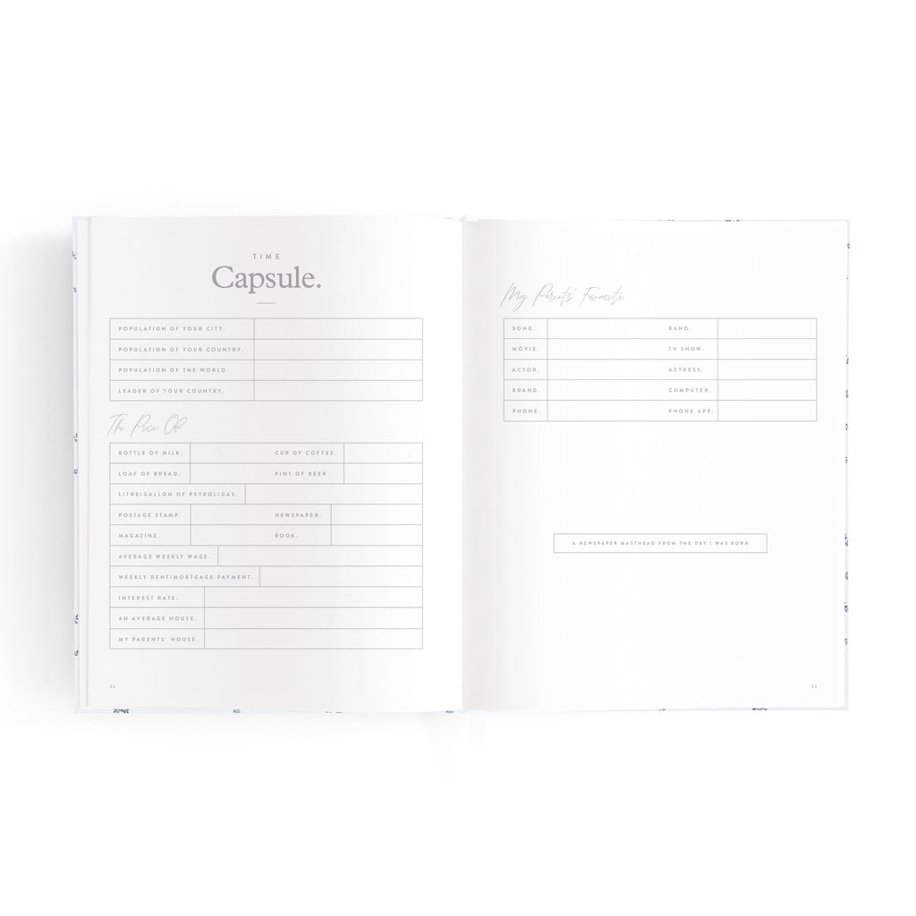 Fox & Fallow Mini Baby Book - Bluebell