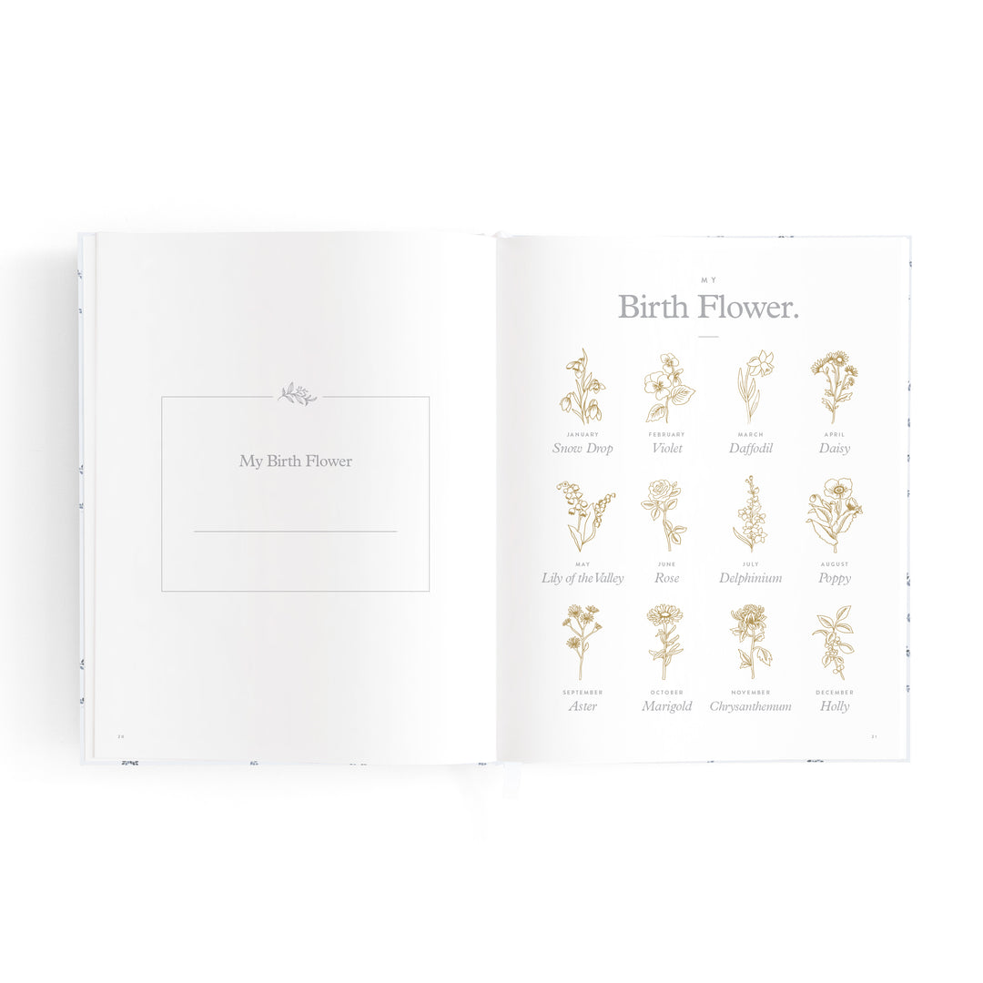 Fox & Fallow Mini Baby Book - Bluebell