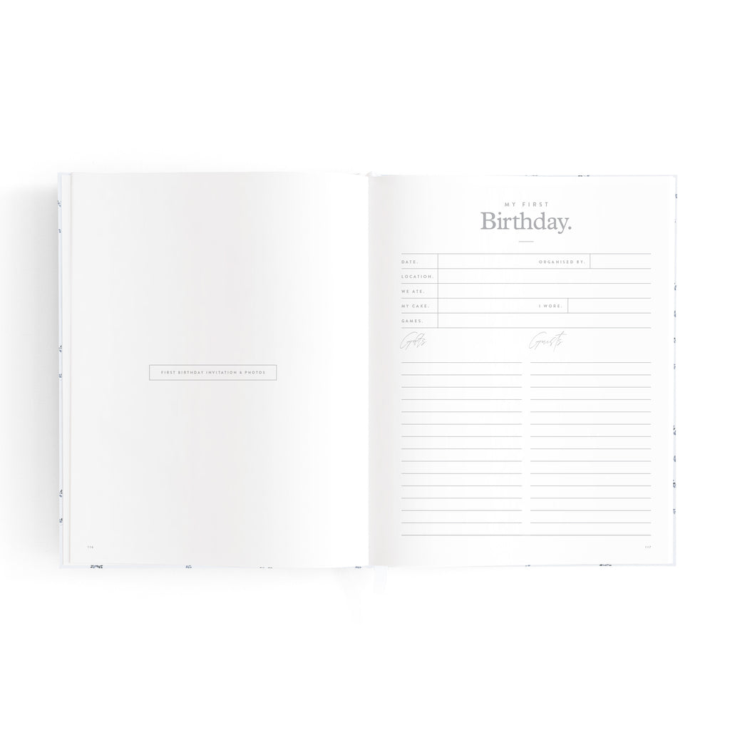 Fox & Fallow Mini Baby Book - Bluebell