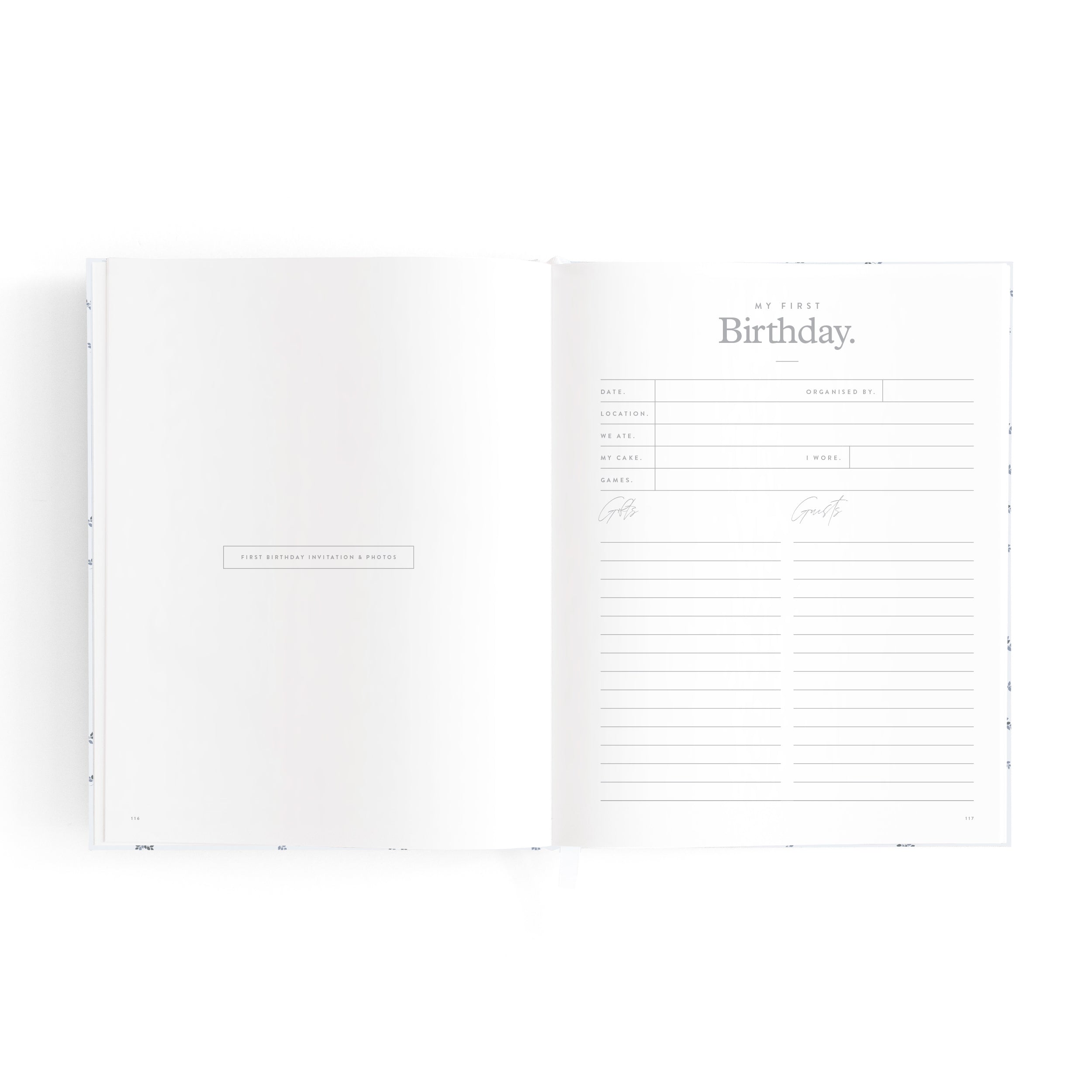 Fox & Fallow Mini Baby Book - Bluebell