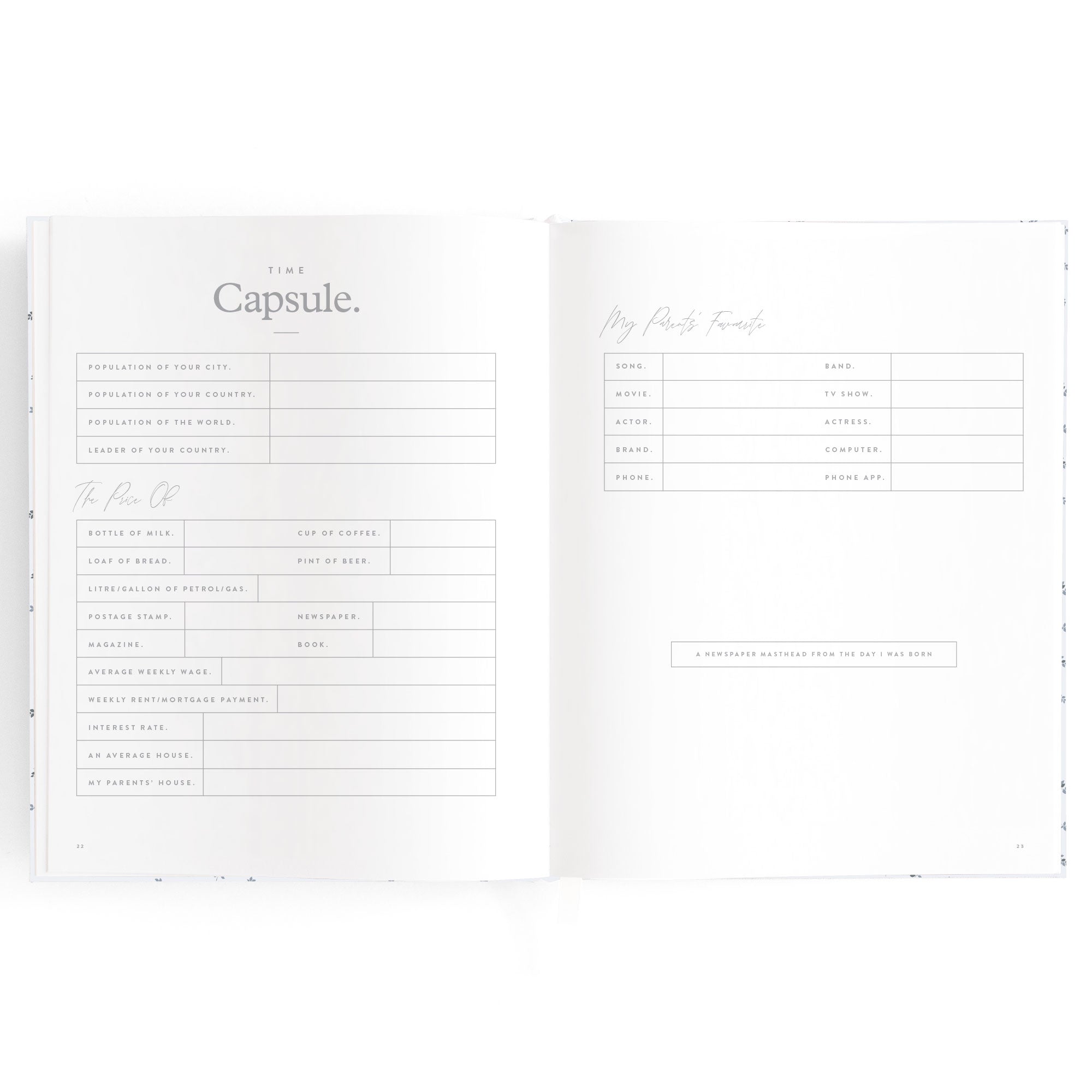 Fox & Fallow Baby Book - Bluebell