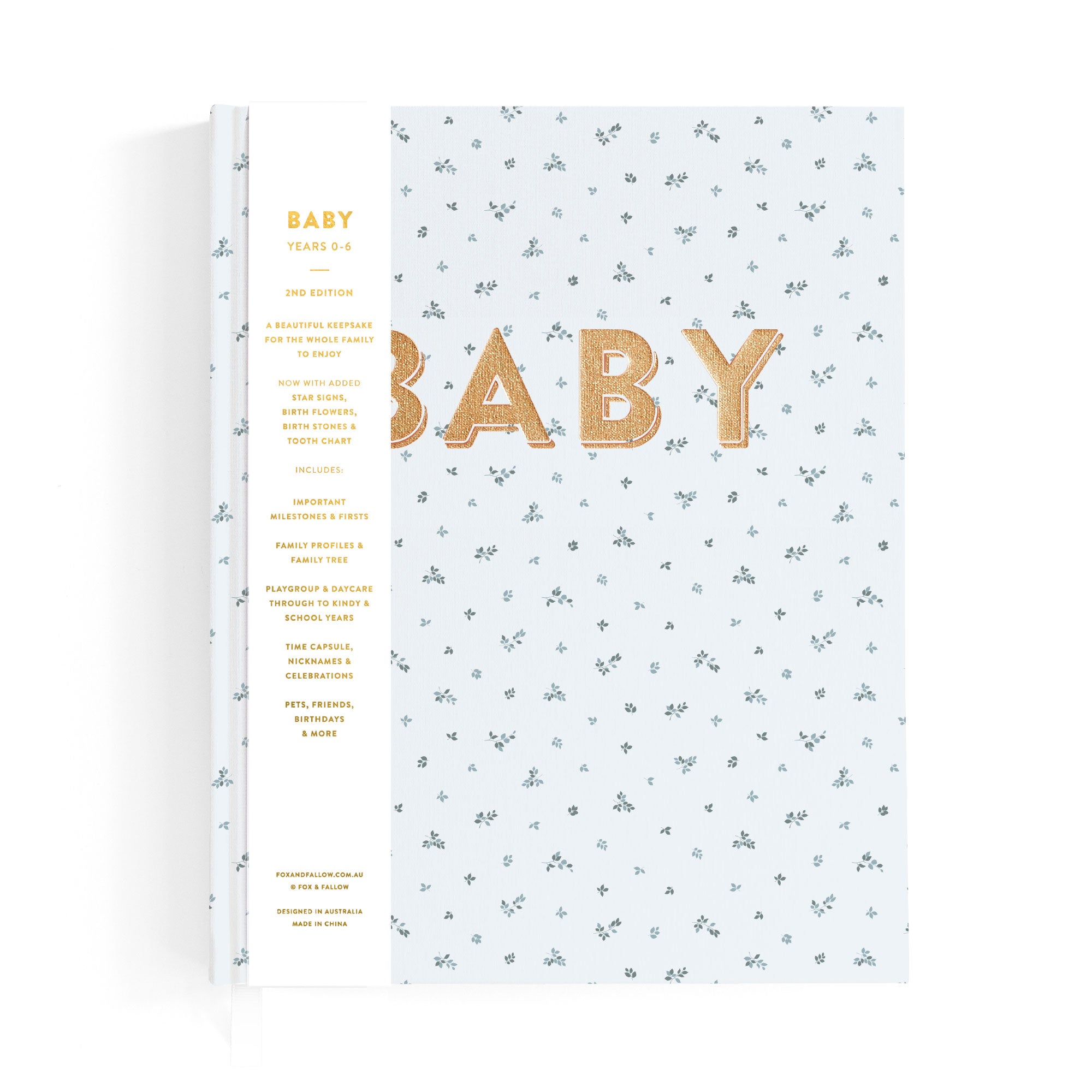 Fox & Fallow Baby Book - Bluebell