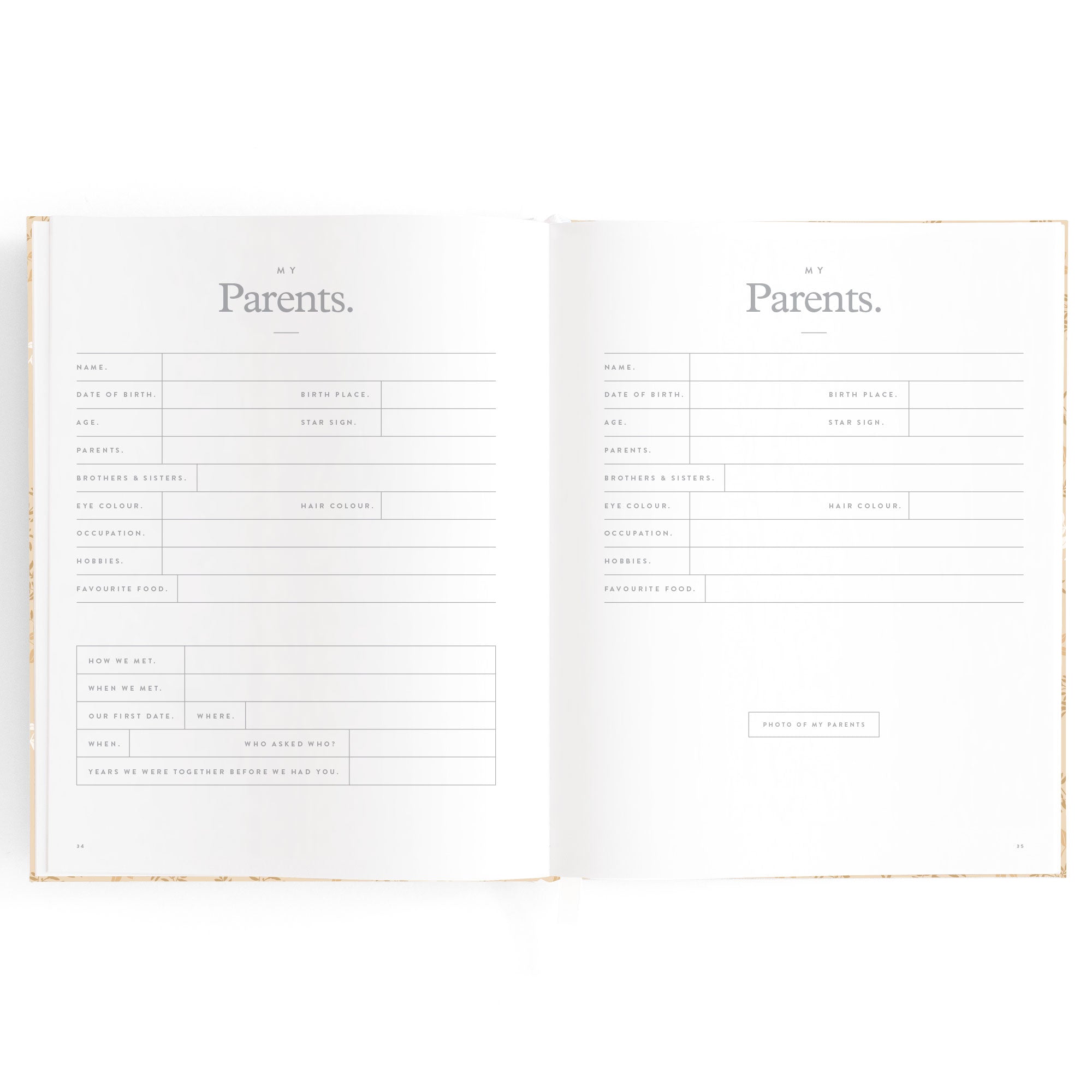 Fox & Fallow Baby Book - Cedarwood