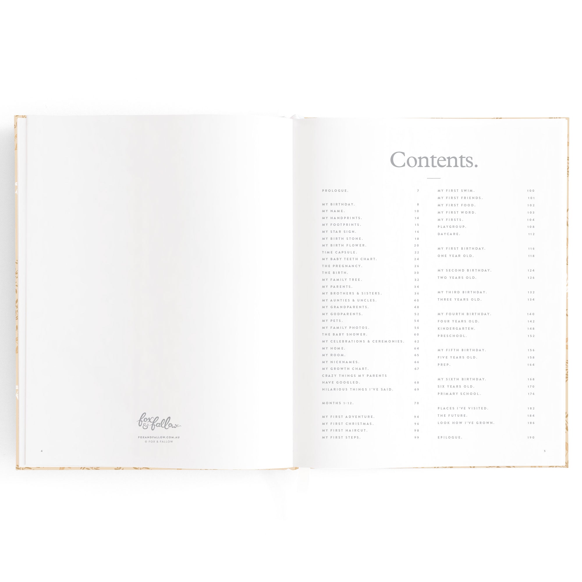 Fox & Fallow Baby Book - Cedarwood