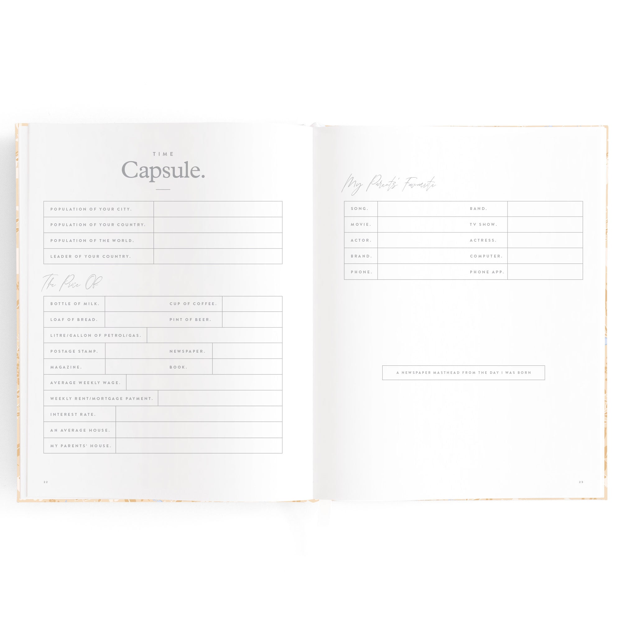 Fox & Fallow Baby Book - Forest Friends Maple