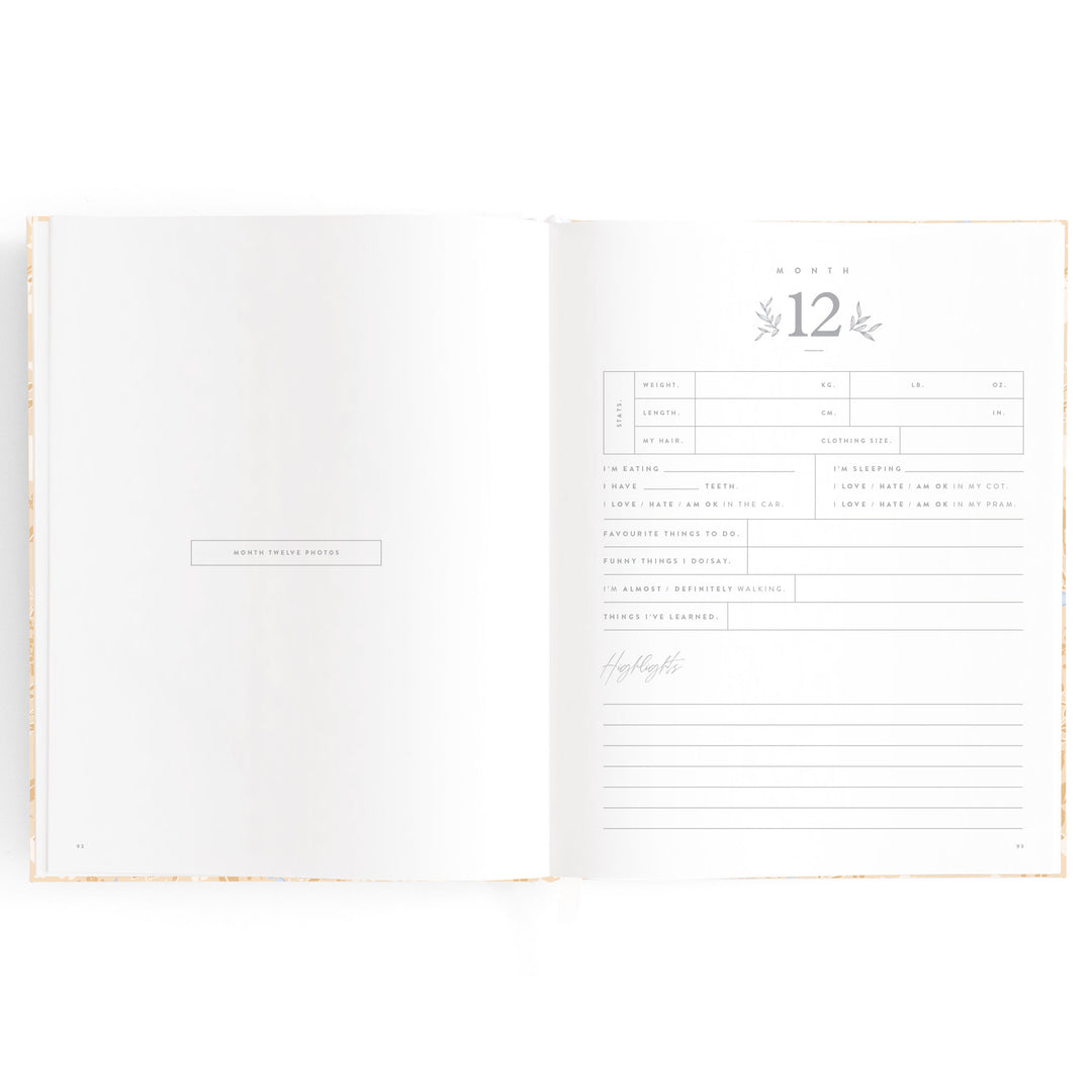 Fox & Fallow Baby Book - Forest Friends Maple