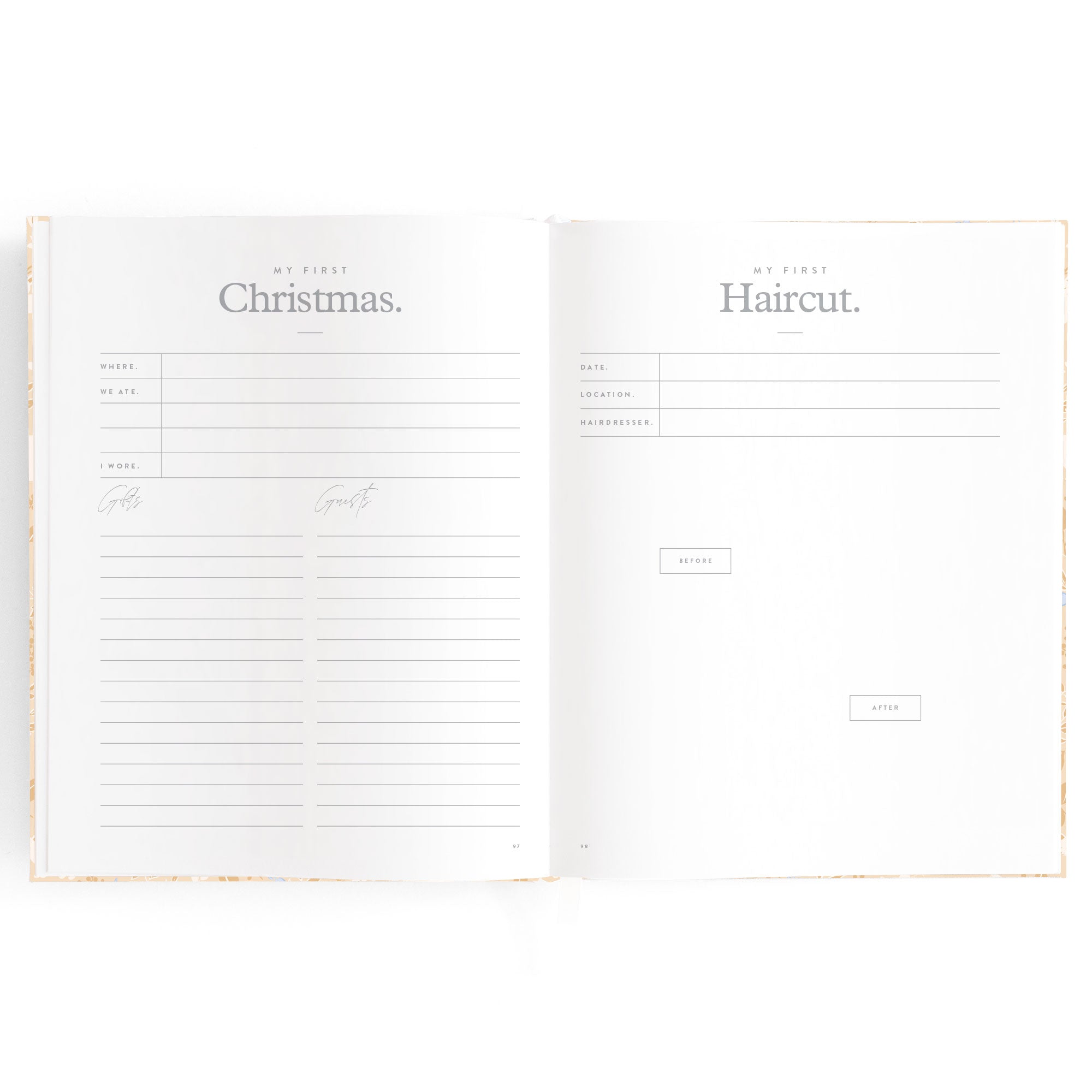 Fox & Fallow Baby Book - Forest Friends Maple