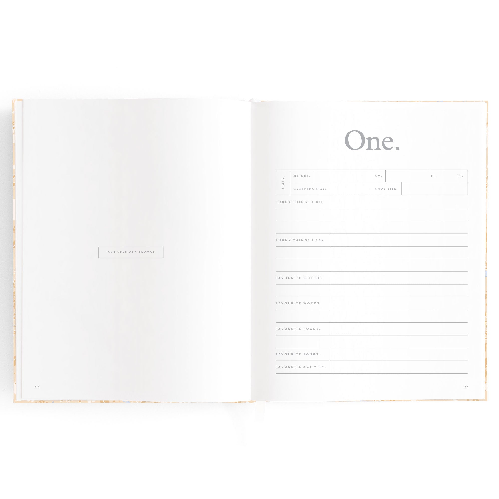 Fox & Fallow Baby Book - Forest Friends Maple
