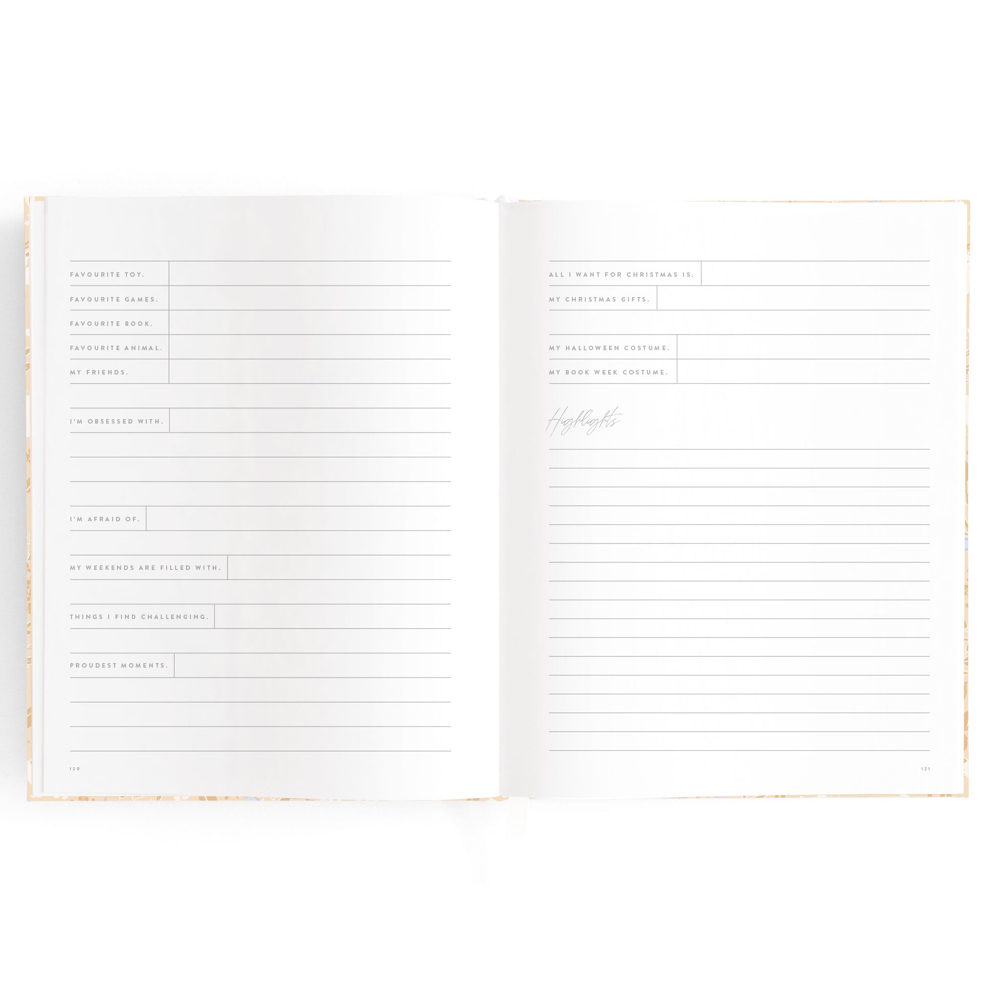 Fox & Fallow Baby Book - Forest Friends Maple