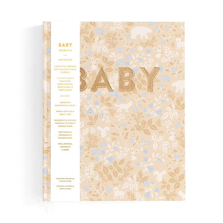 Fox & Fallow Baby Book - Forest Friends Maple