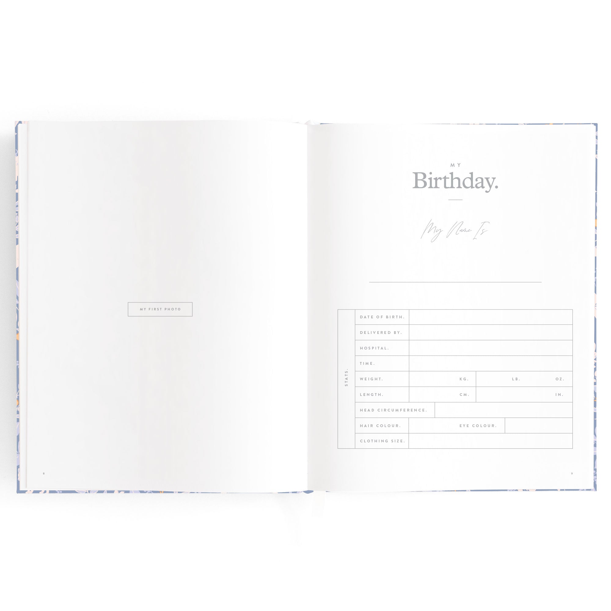 Fox & Fallow Baby Book - Forest Friends Cornflower
