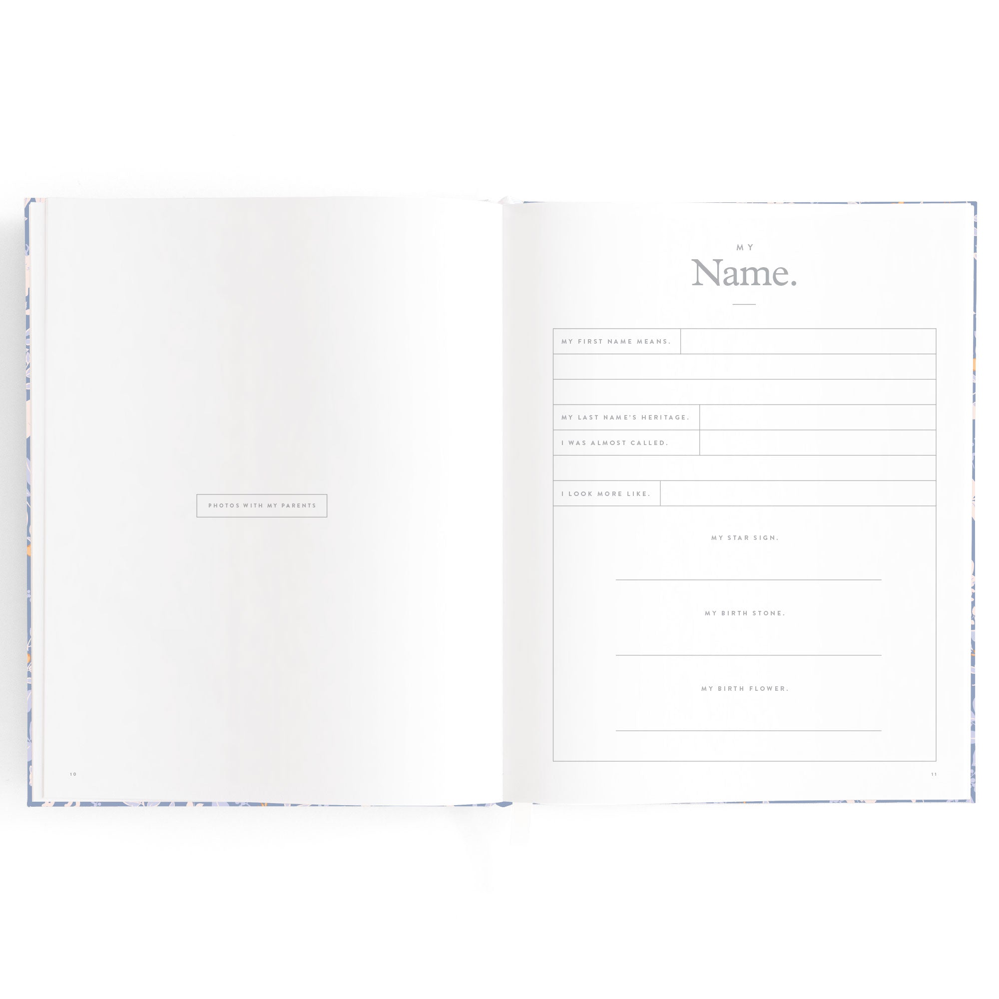 Fox & Fallow Baby Book - Forest Friends Cornflower