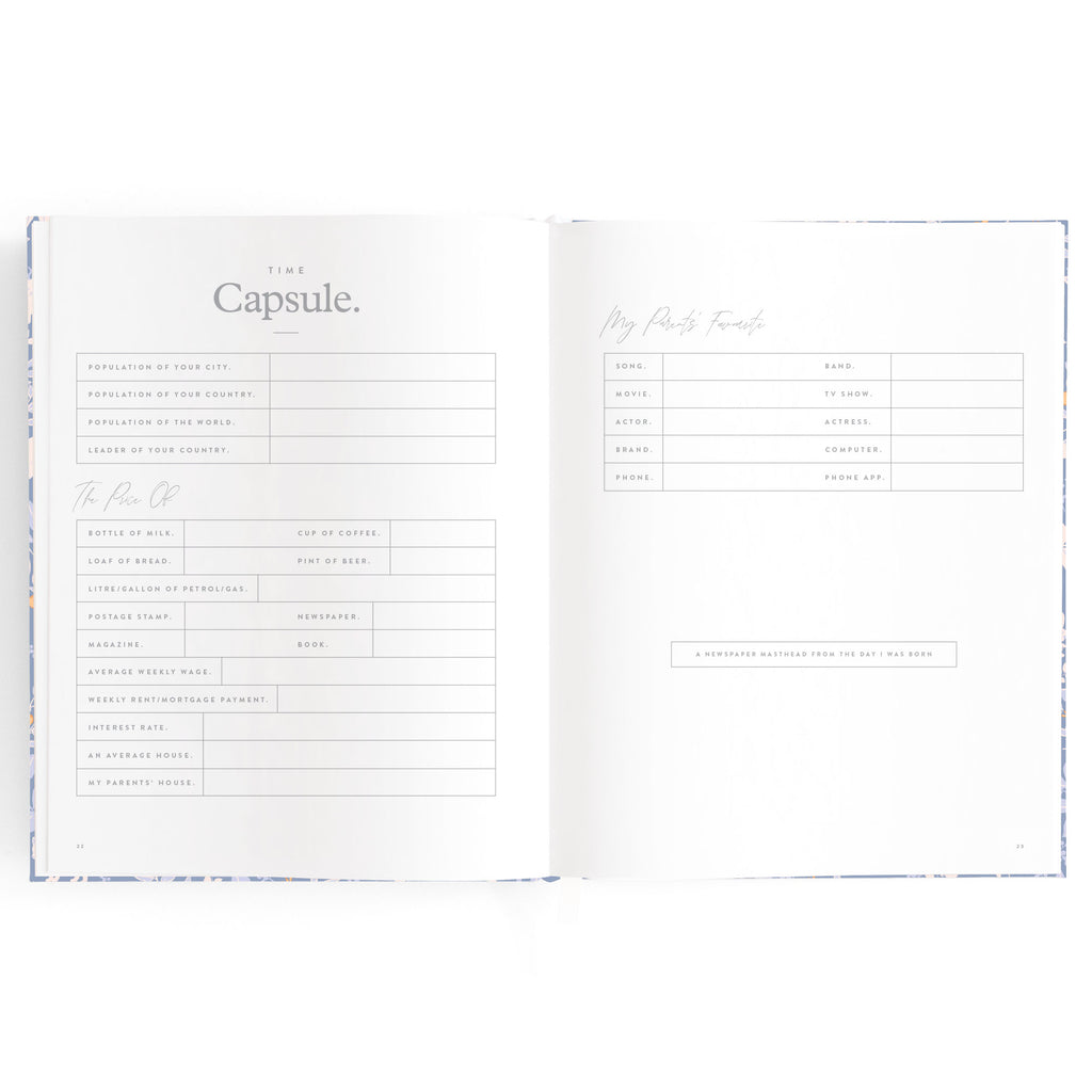 Fox & Fallow Baby Book - Forest Friends Cornflower