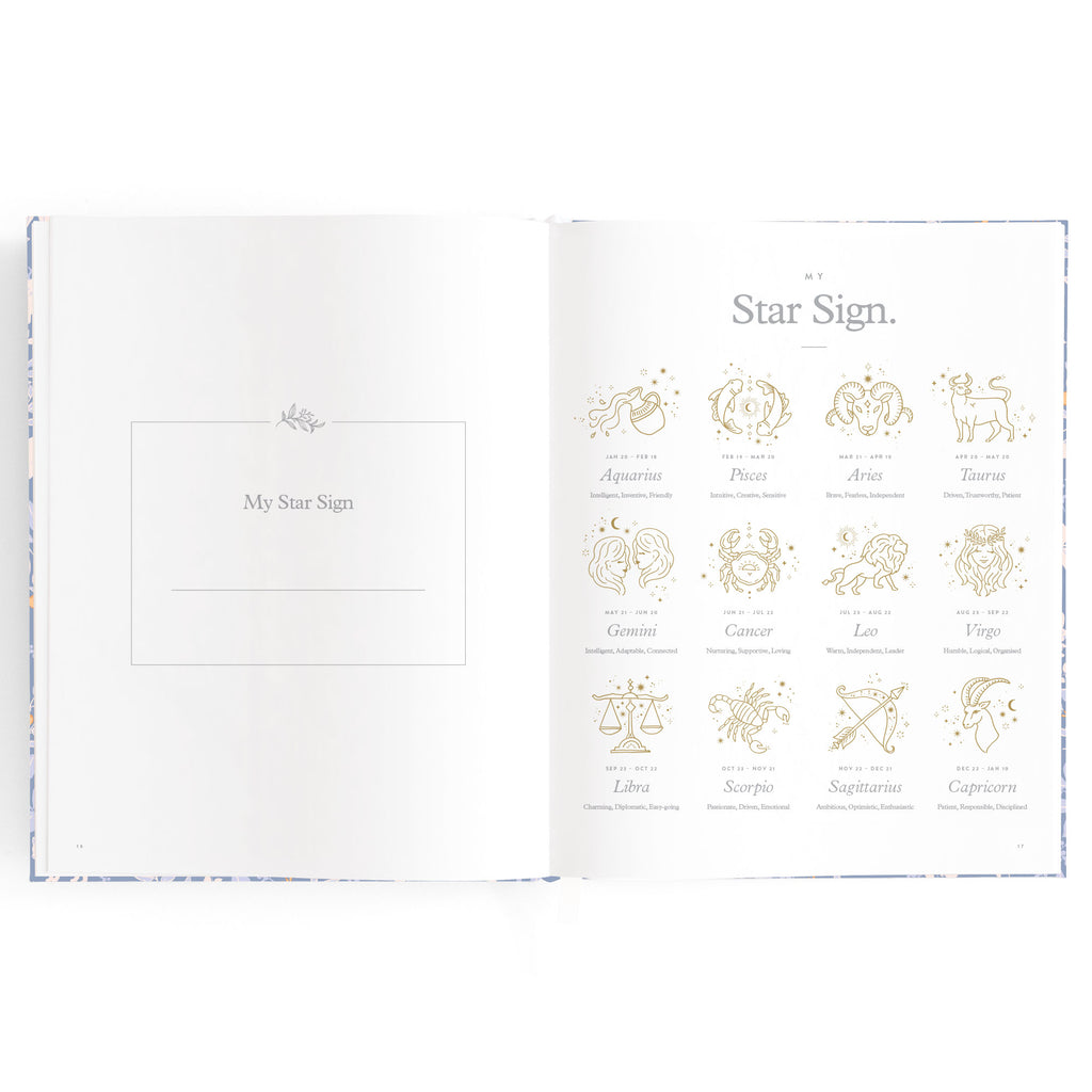 Fox & Fallow Baby Book - Forest Friends Cornflower