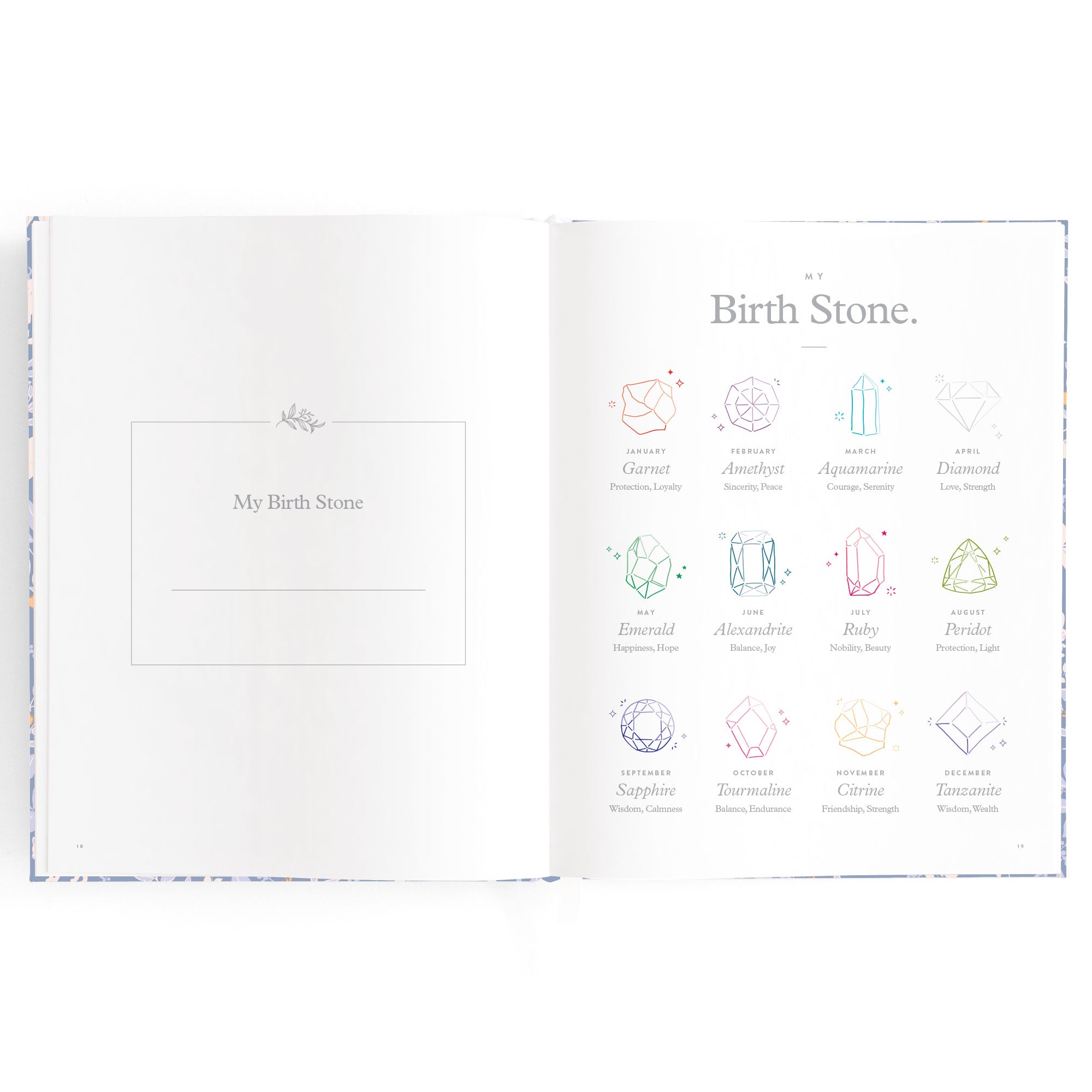 Fox & Fallow Baby Book - Forest Friends Cornflower