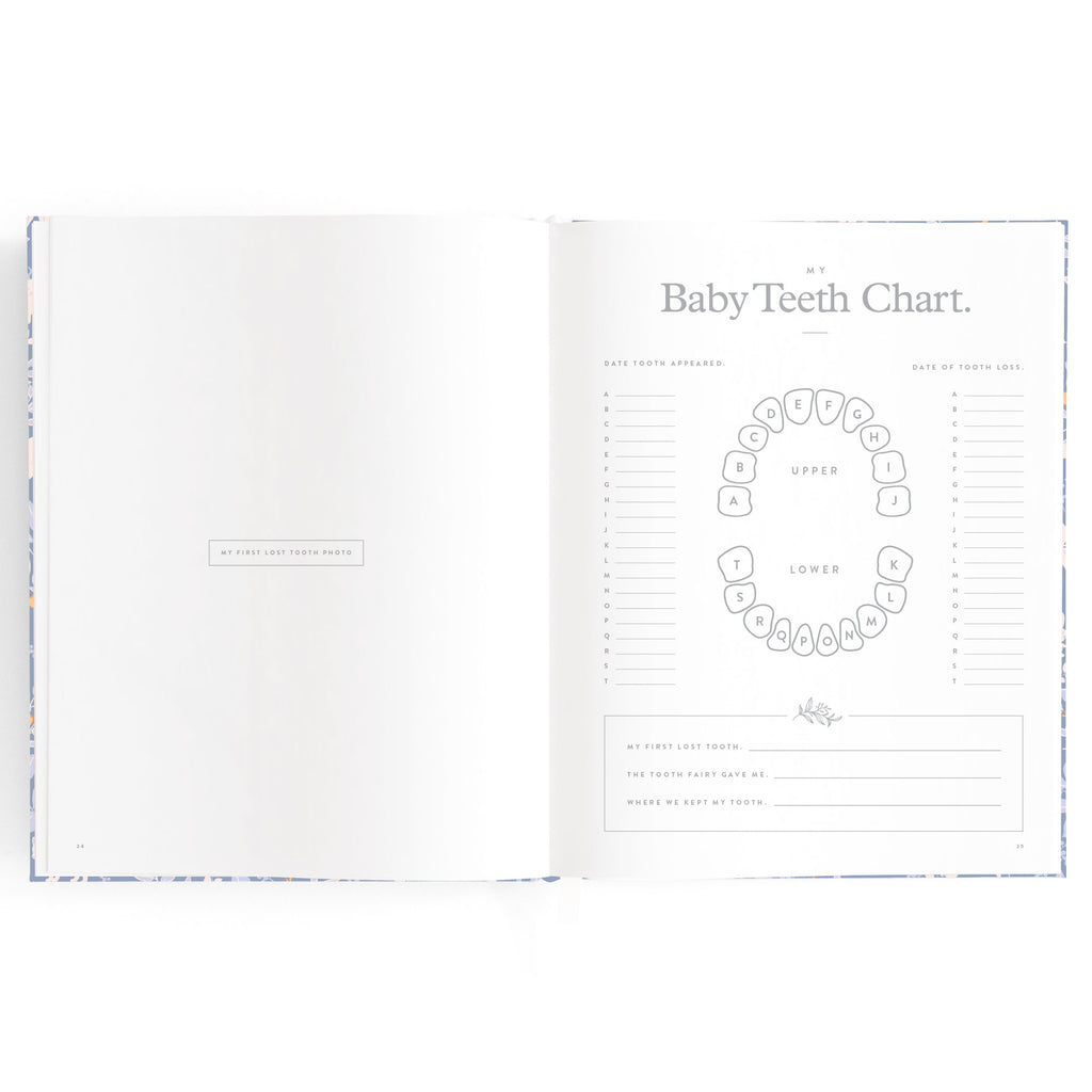 Fox & Fallow Baby Book - Forest Friends Cornflower